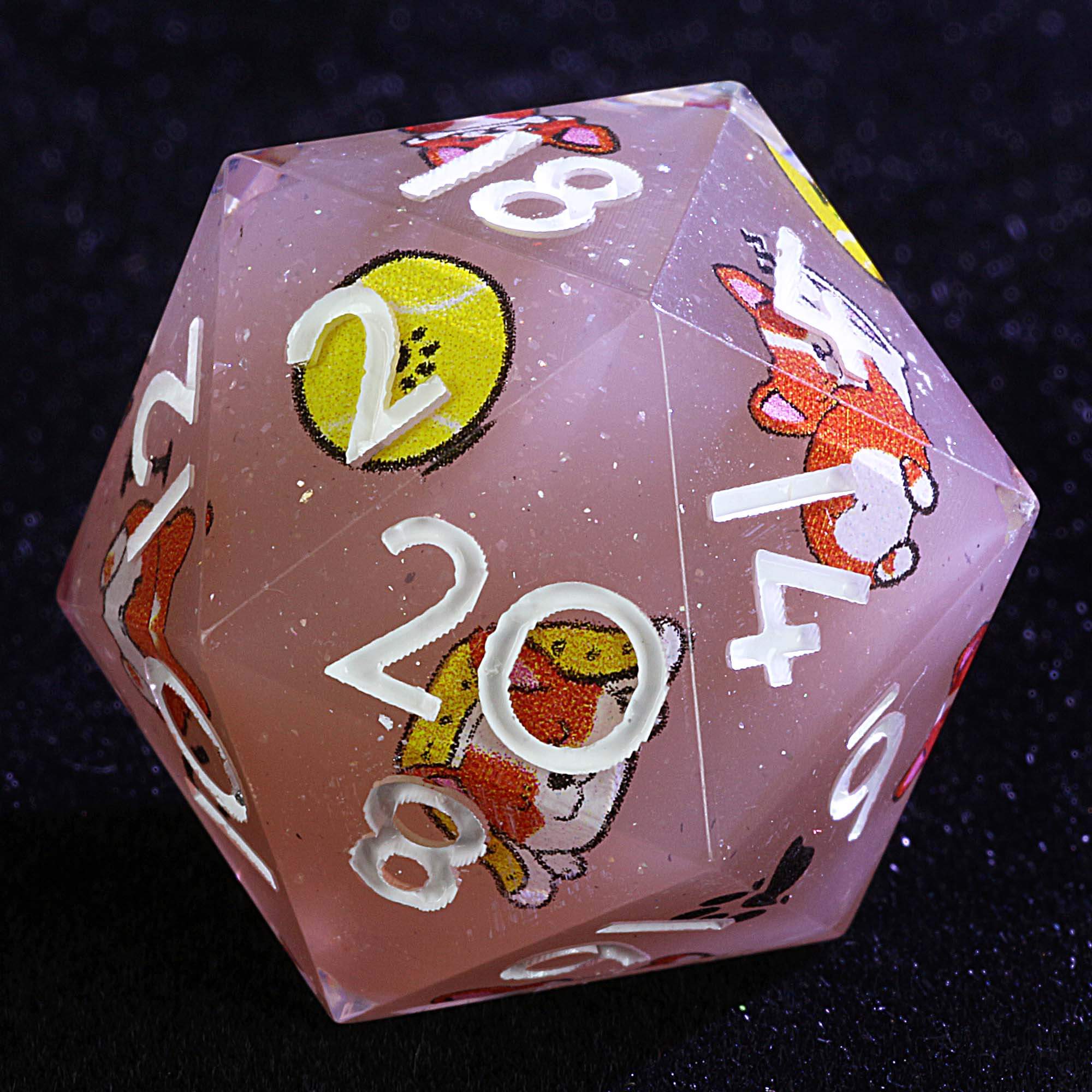 9 Polyhedral Dice Sets DD Corgi Chocolate Adventure - Dice of Dragons