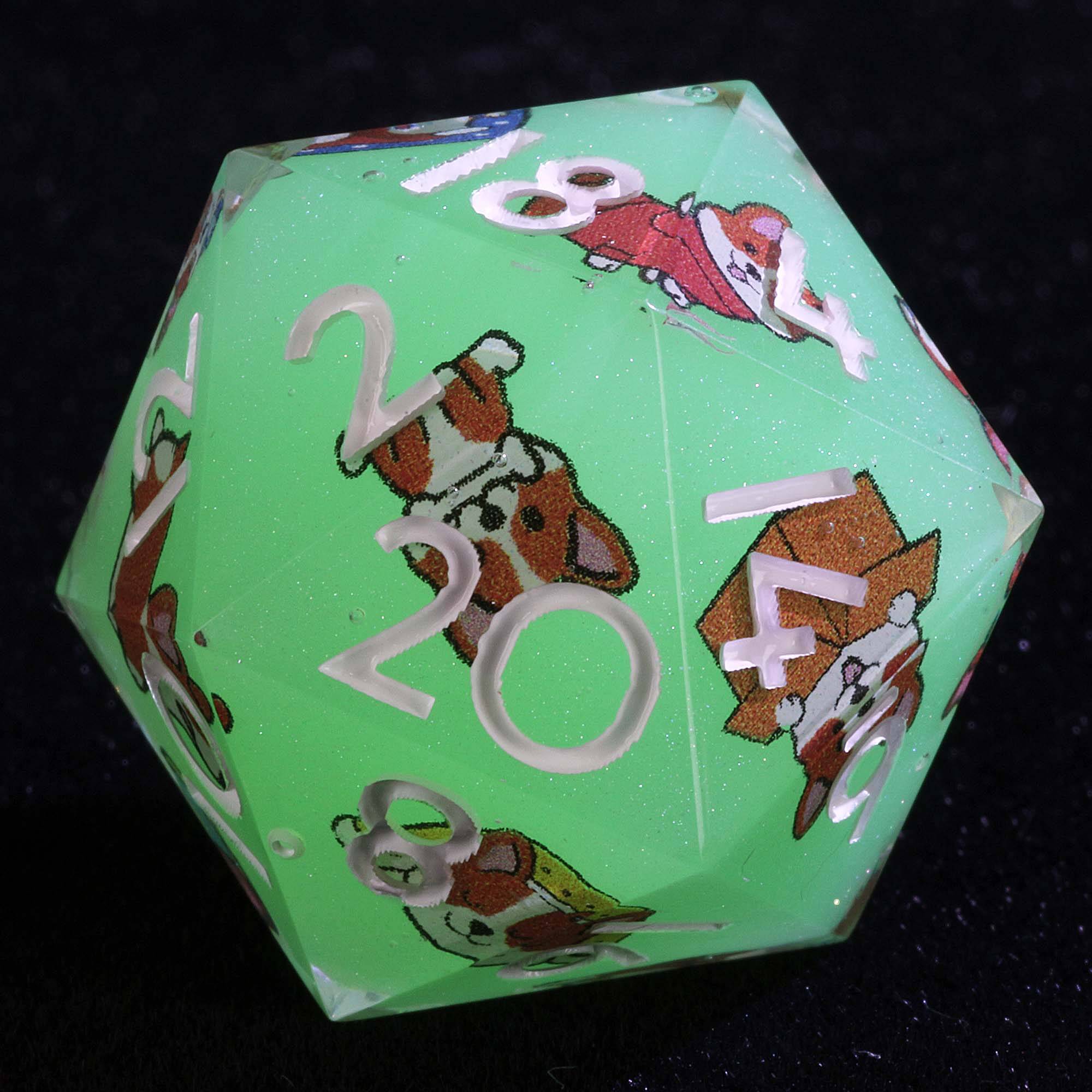 9 Polyhedral Dice Sets DnD Corgi Lucky Adventure - Dice of Dragons