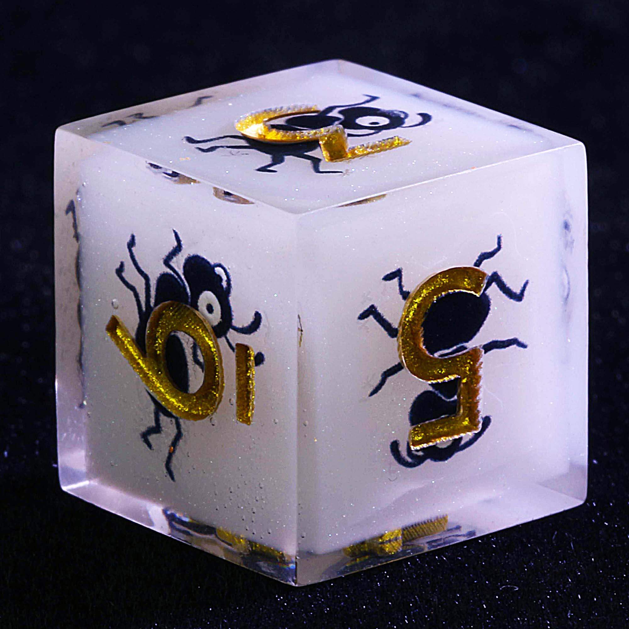 9 Polyhedral Dice Set DD Acid Tide in Underdark - Dice of Dragons