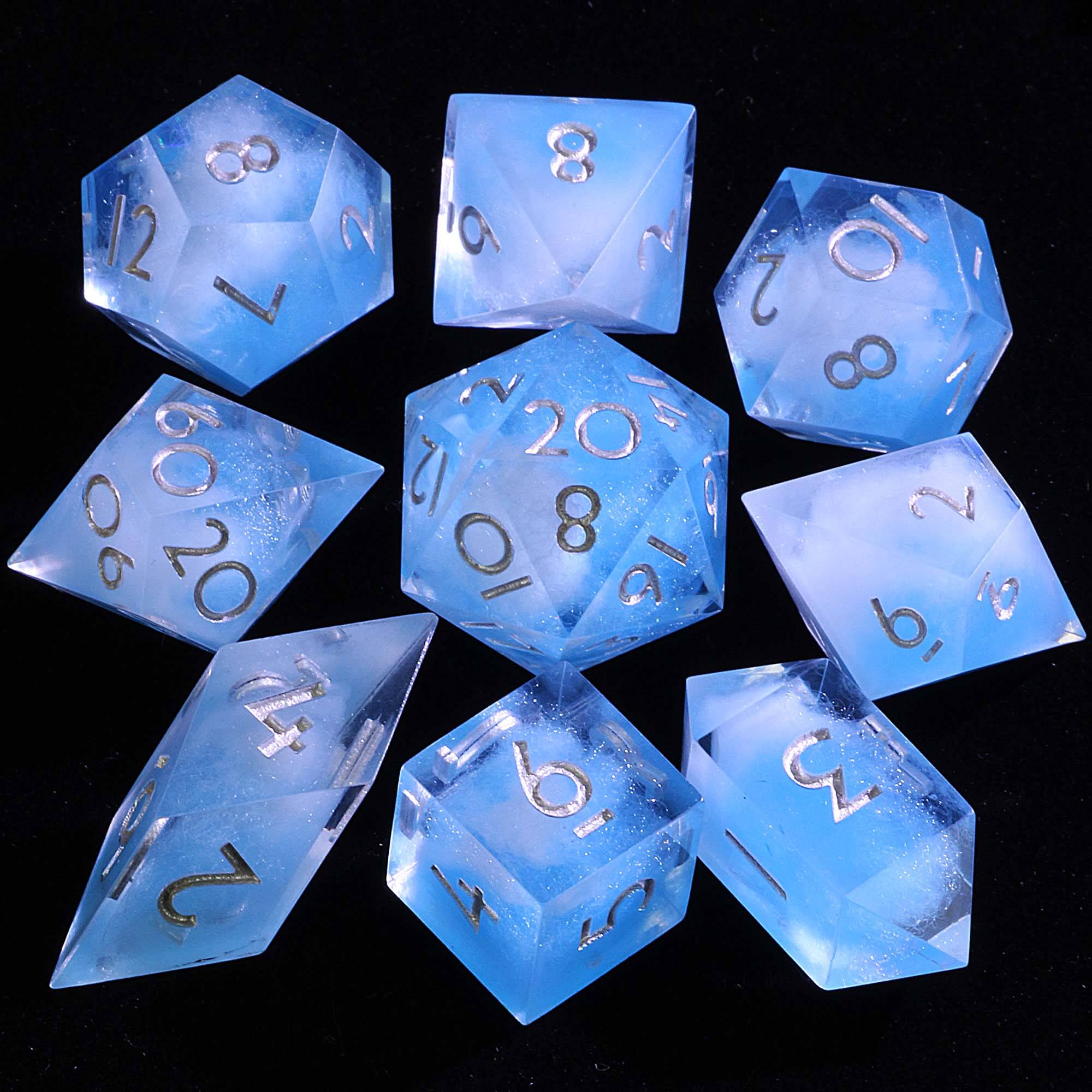 9 Polyhedral Dice DD Sets Cloud Wanderer - Dice of Dragons
