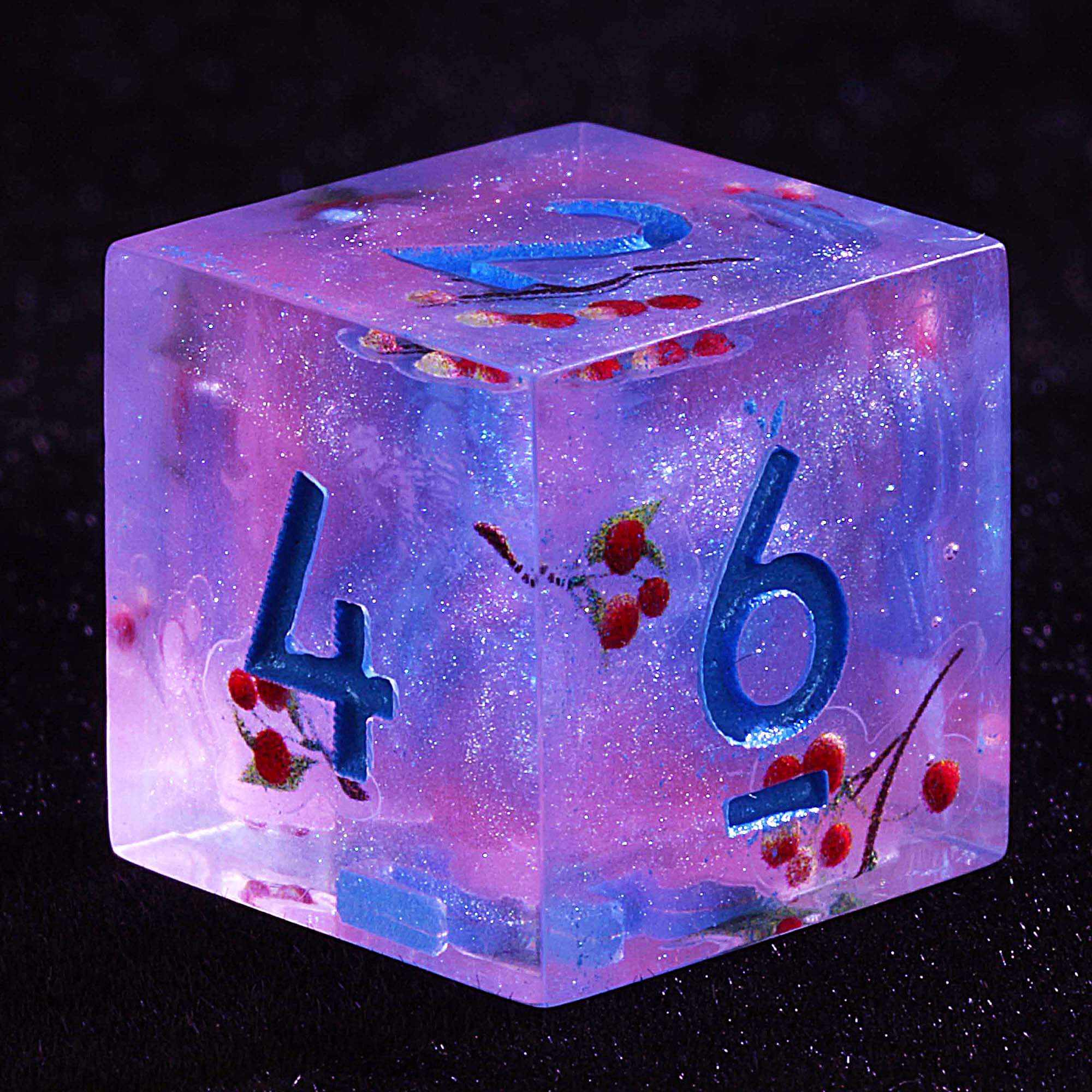 9 Polyhedral Dice D&D Set Cherry Dream Galaxy - Dice of Dragons