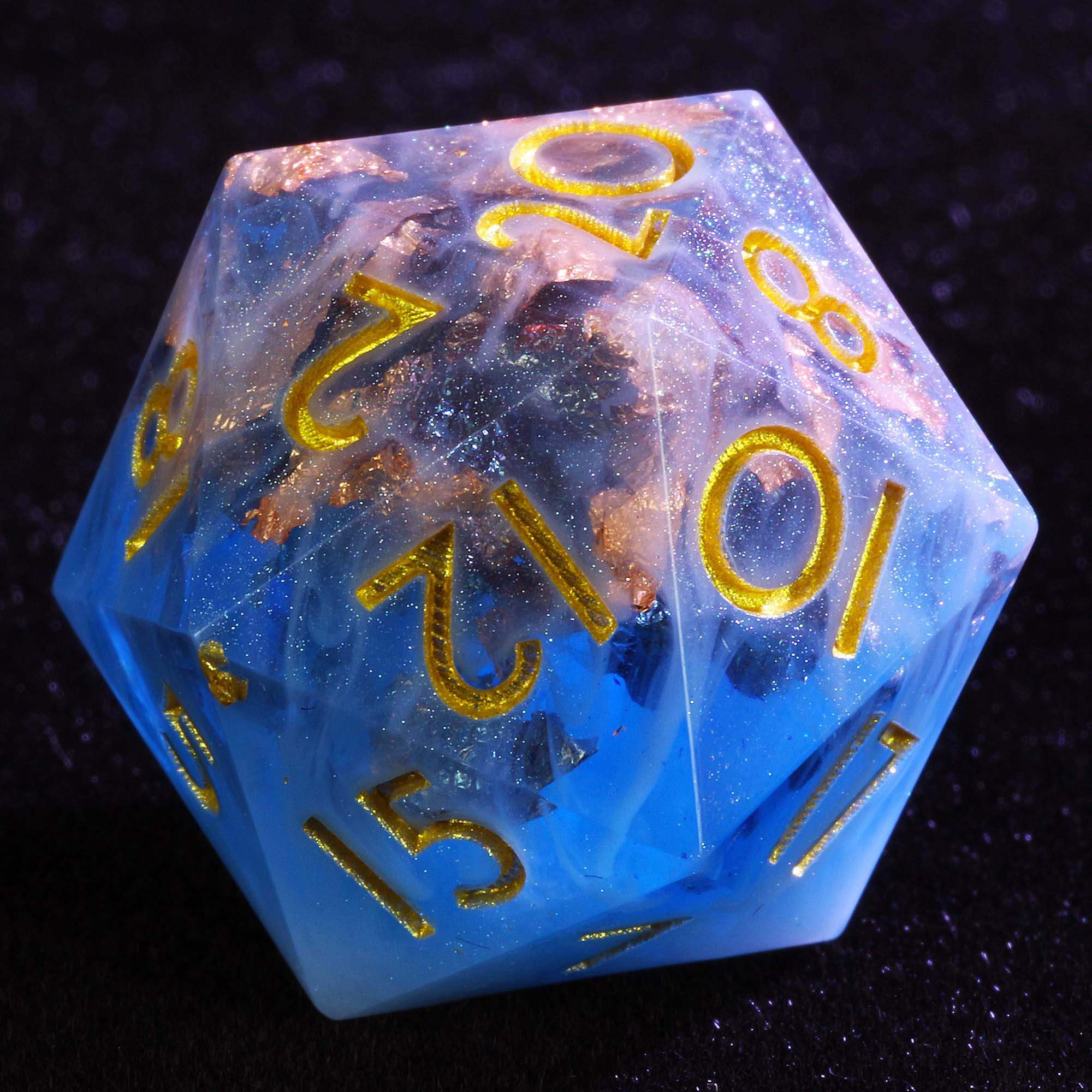 9 Polyhedral D&D Dice Sets Cloud Palace of Sky Dragon - Dice of Dragons