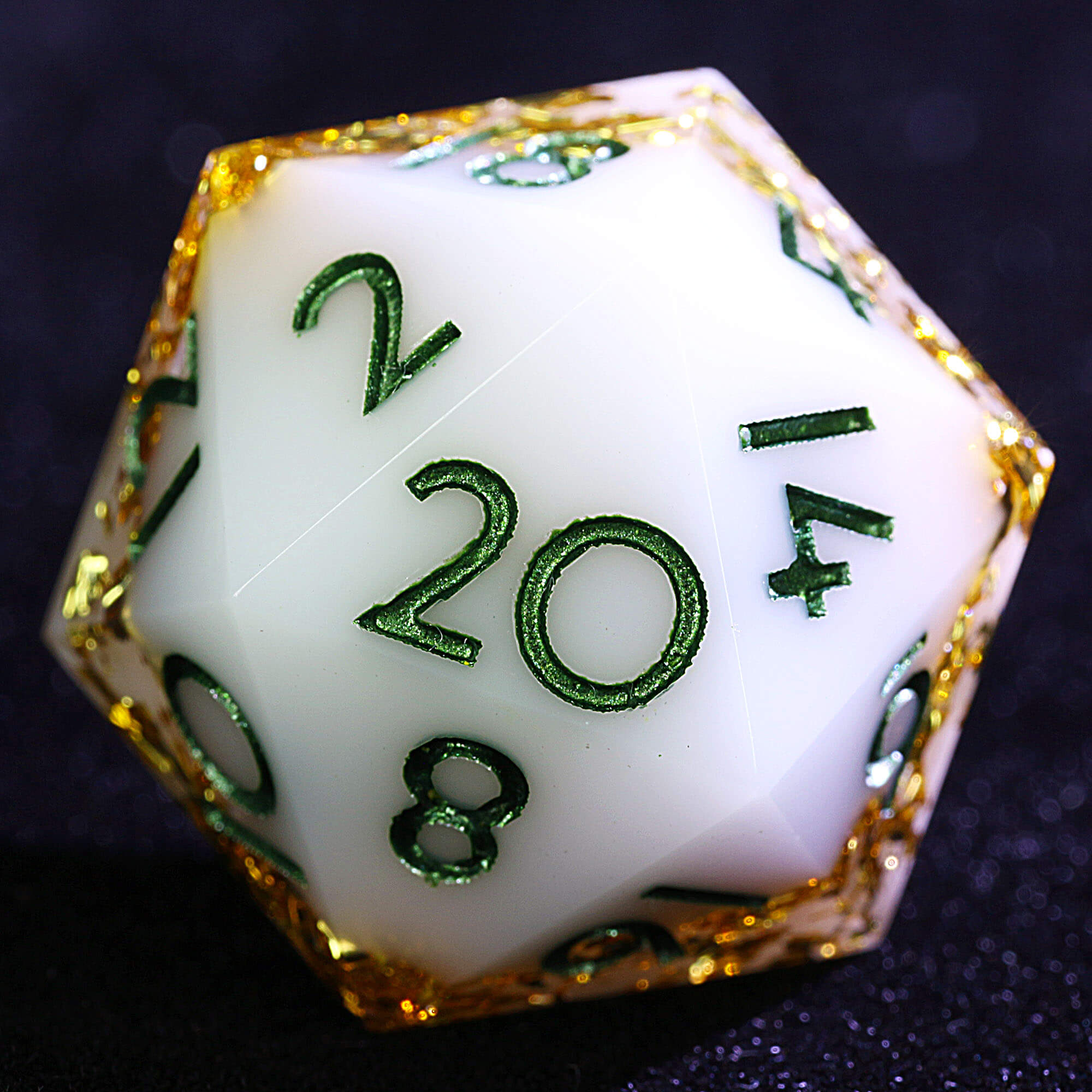 9 Polyhedral Resin D and D Set Dice Sanctum Foil Stratum - Dice of Dragons