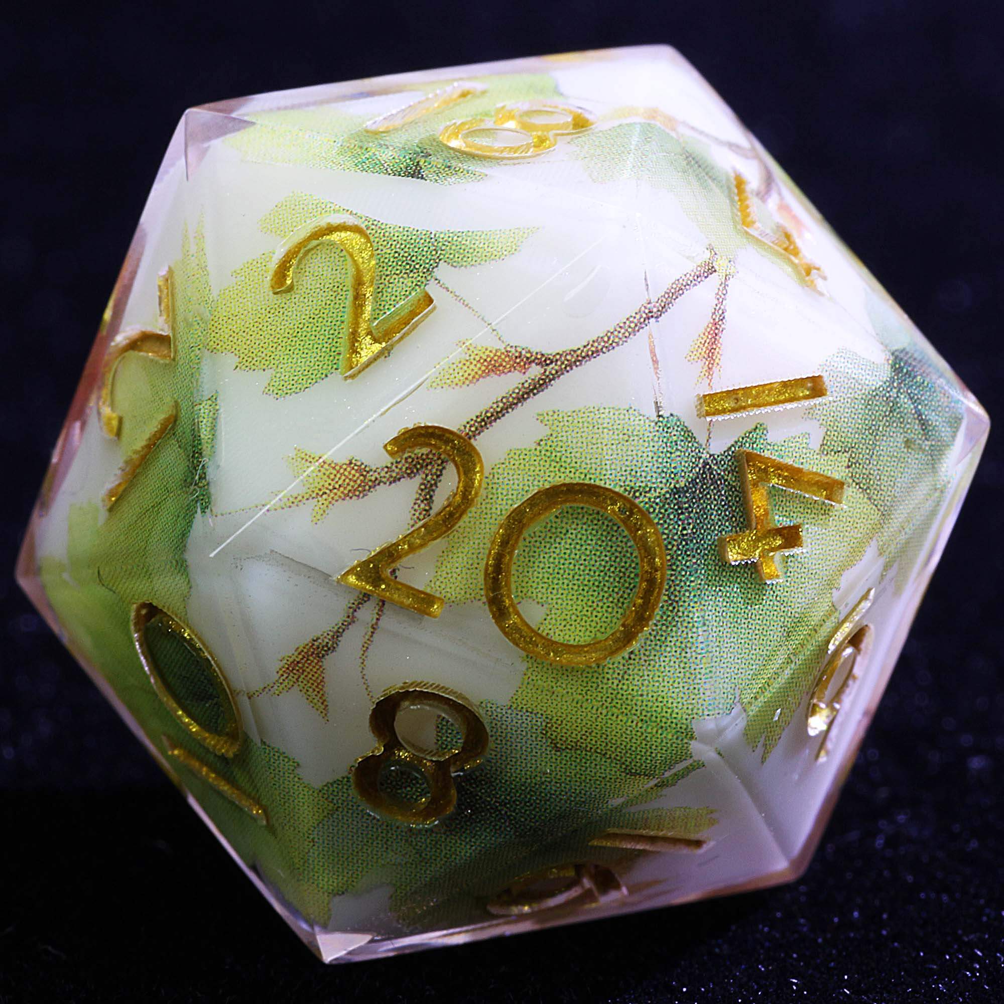 9 Polyhedral Resin D and D Sets of Dice Red Maple - Dice of Dragons