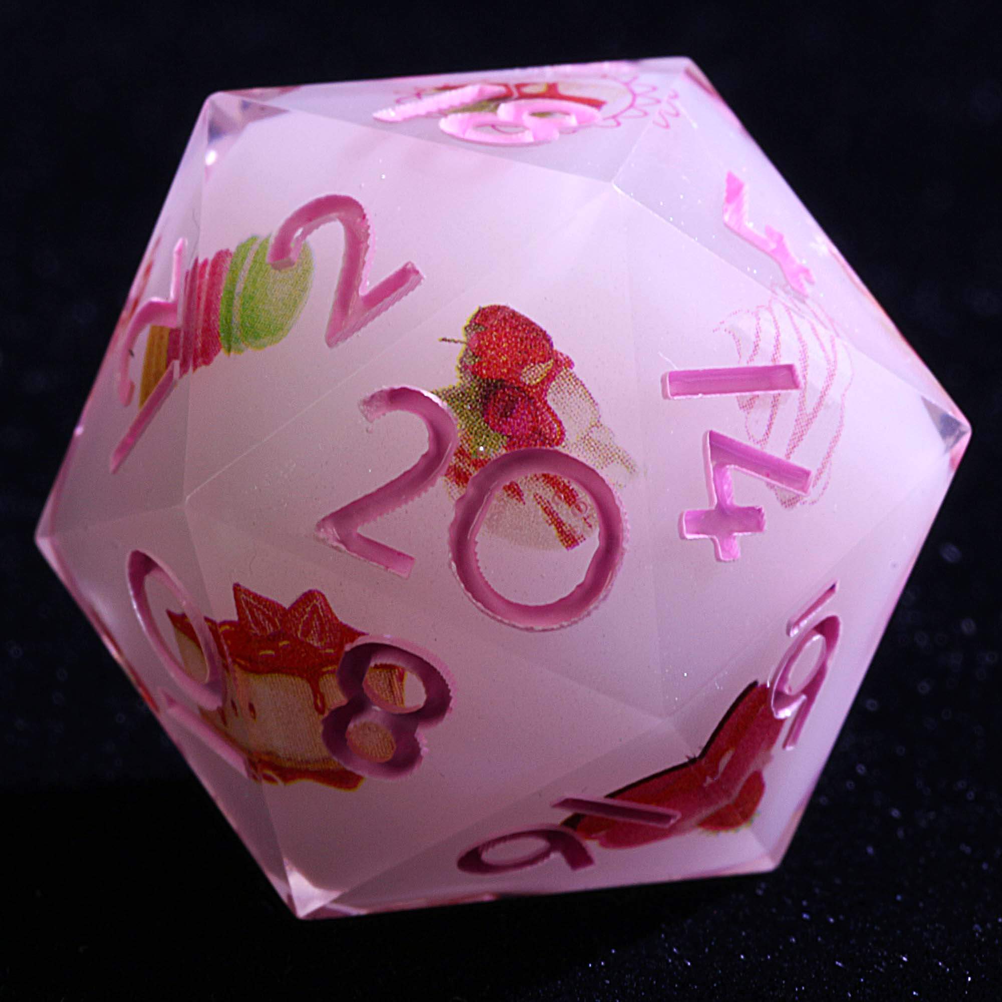 9 Polyhedral Resin D and D set of Dice Sugar Rush Decree - Dice of Dragons
