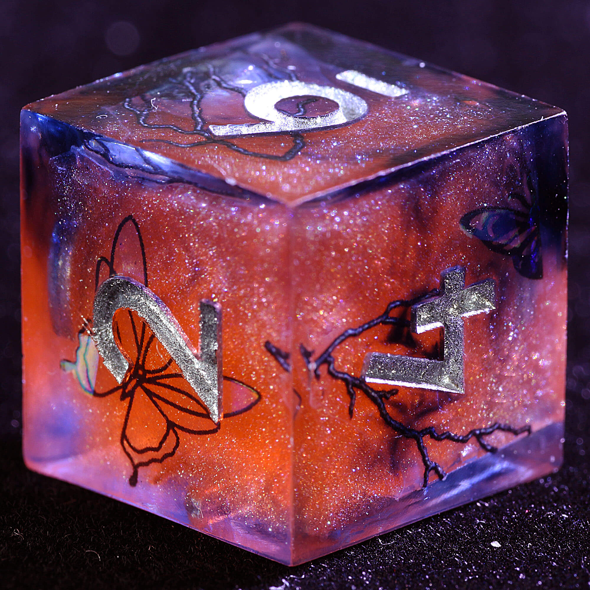 9 Polyhedral Resin D and D Sets Dice Ember Wing Abyss - Dice of Dragons