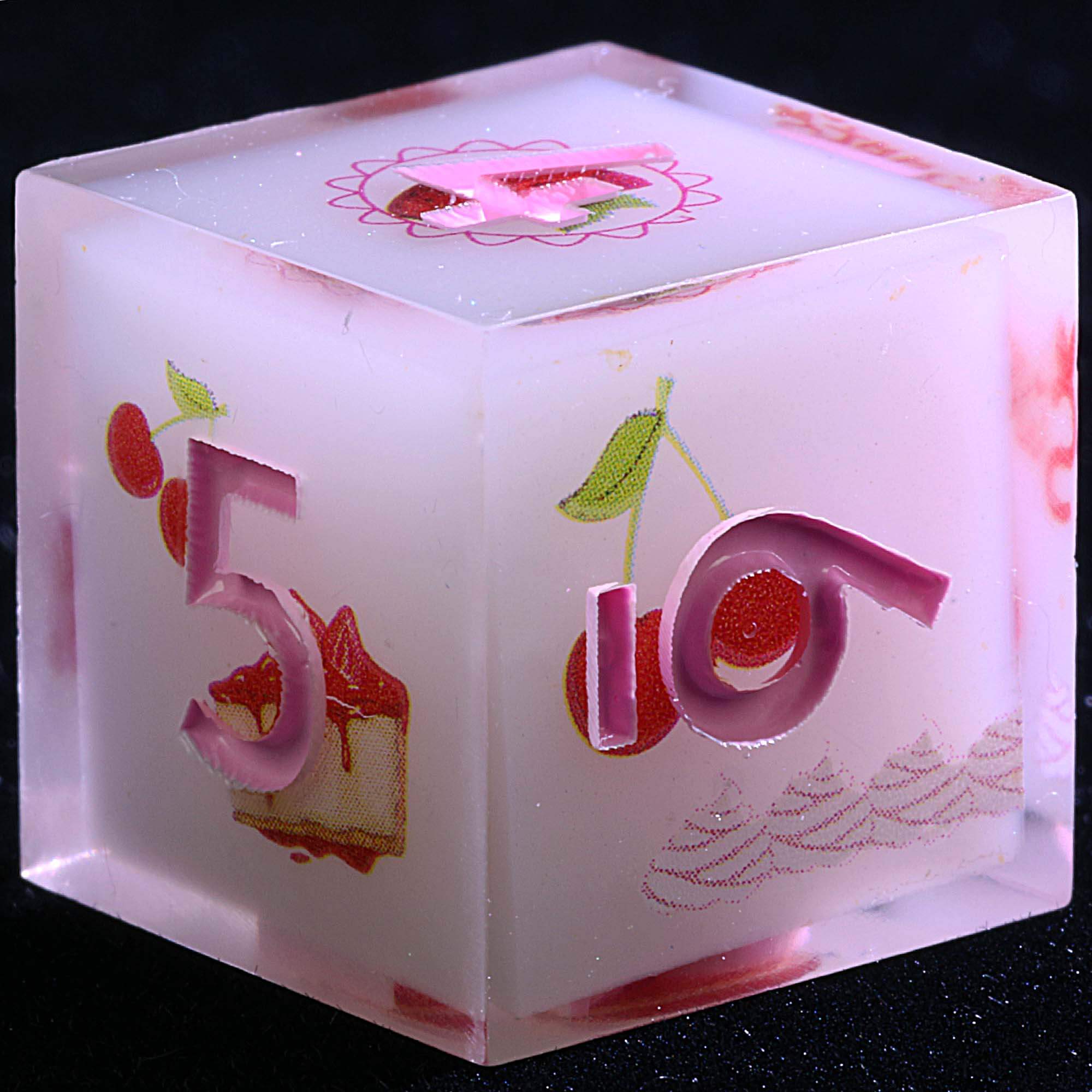 9 Polyhedral Resin D and D set of Dice Sugar Rush Decree - Dice of Dragons