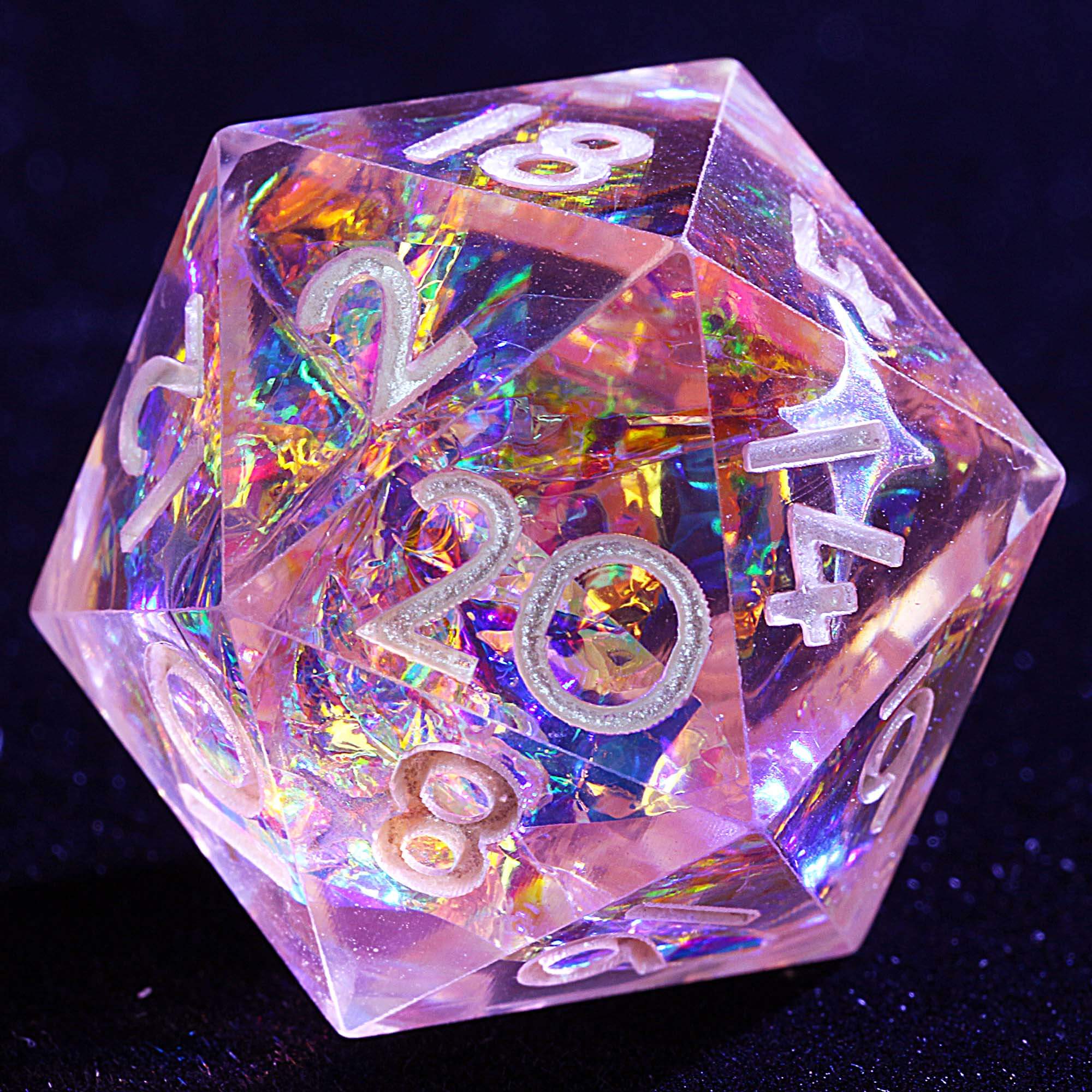 9 Polyhedral Resin D and D Dice Sets Citrus Stellar Covenant - Dice of Dragons