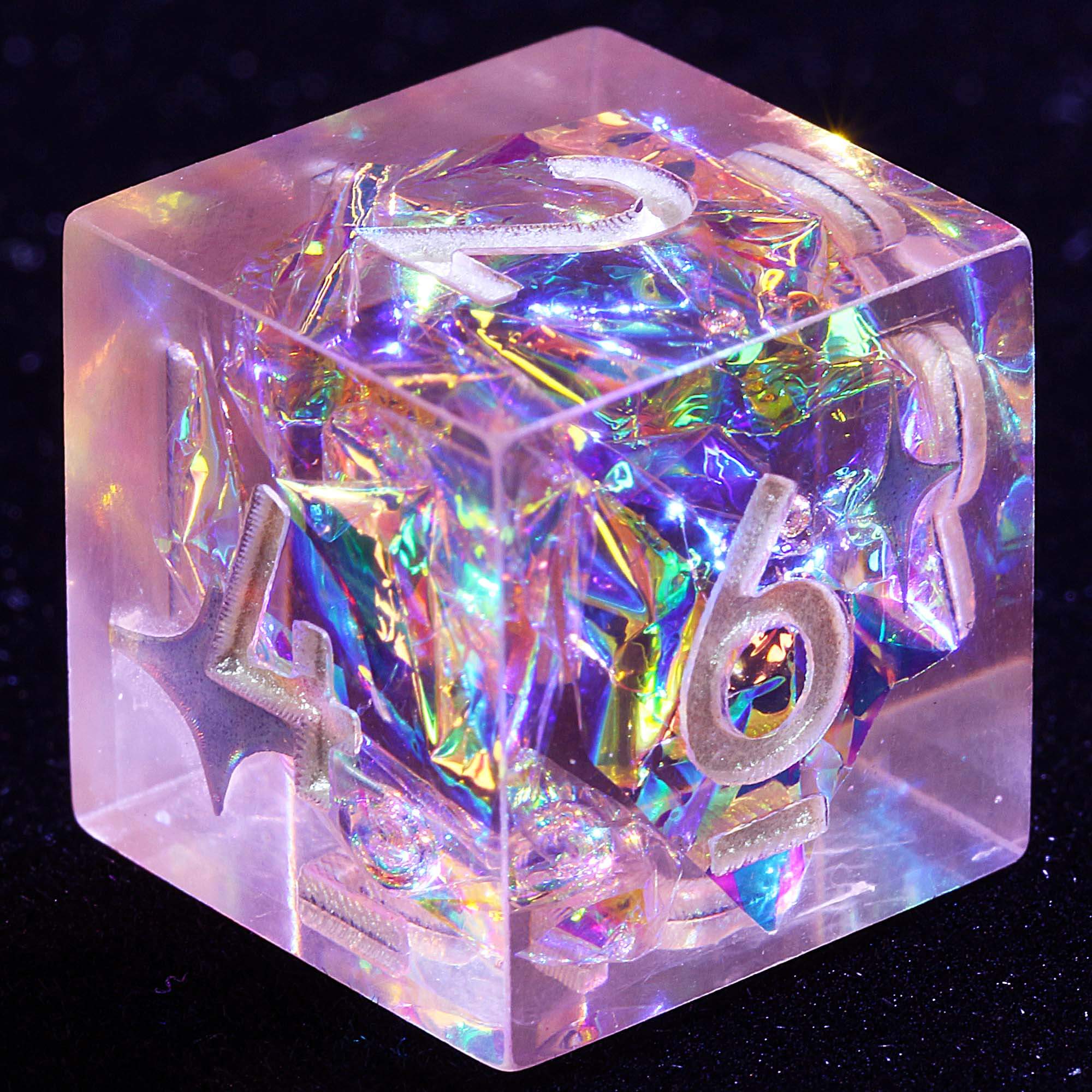 9 Polyhedral Resin D and D Dice Sets Citrus Stellar Covenant - Dice of Dragons