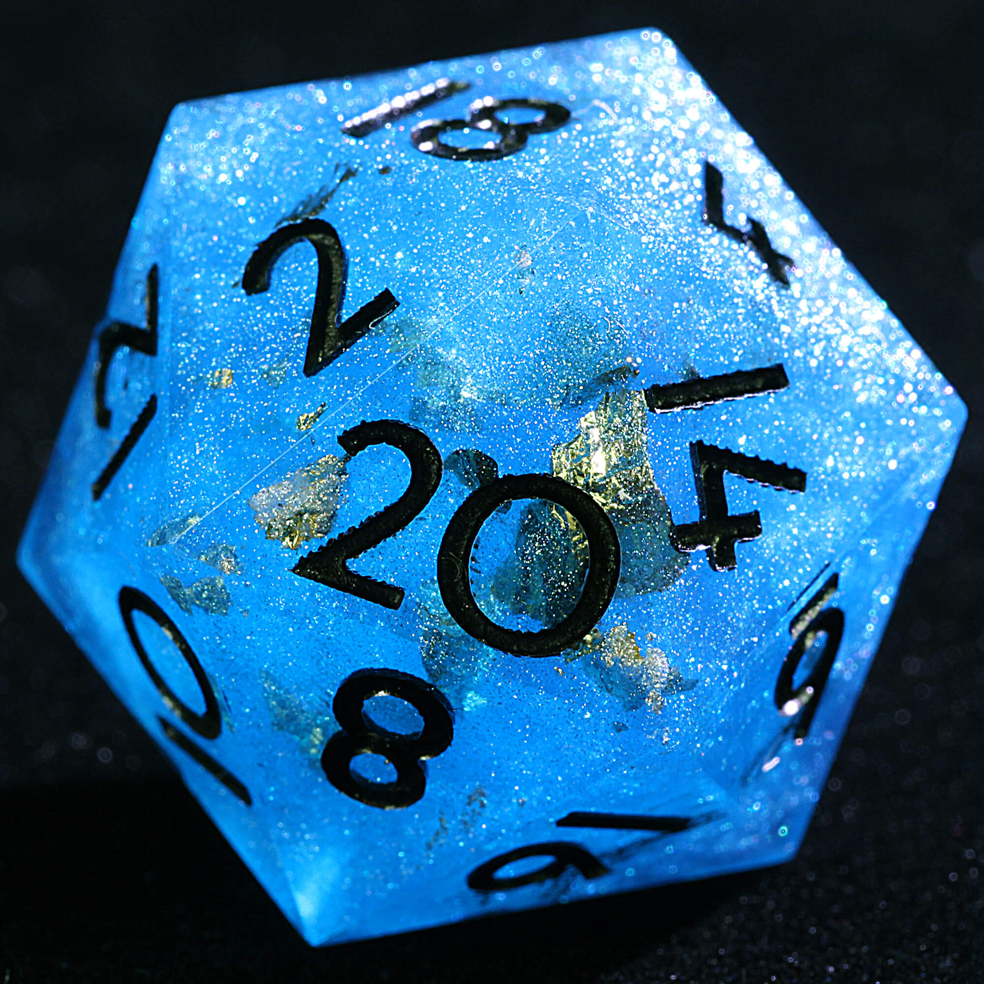 9 Polyhedral Resin Sets DD Dice Lake Gold Dust - Dice of Dragons
