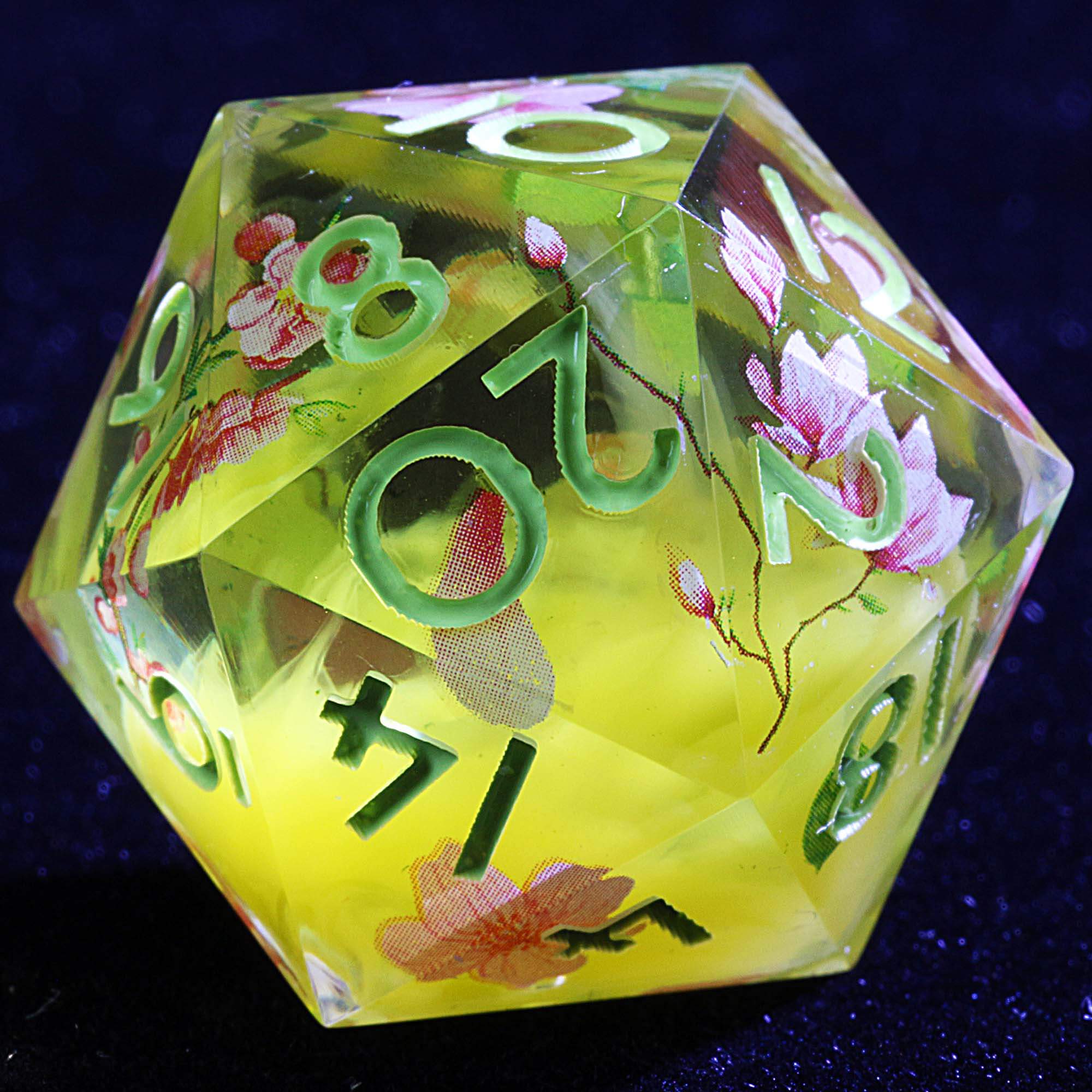 9 Polyhedral Resin Sets Dice D and D Golden Haze Sakura - Dice of Dragons