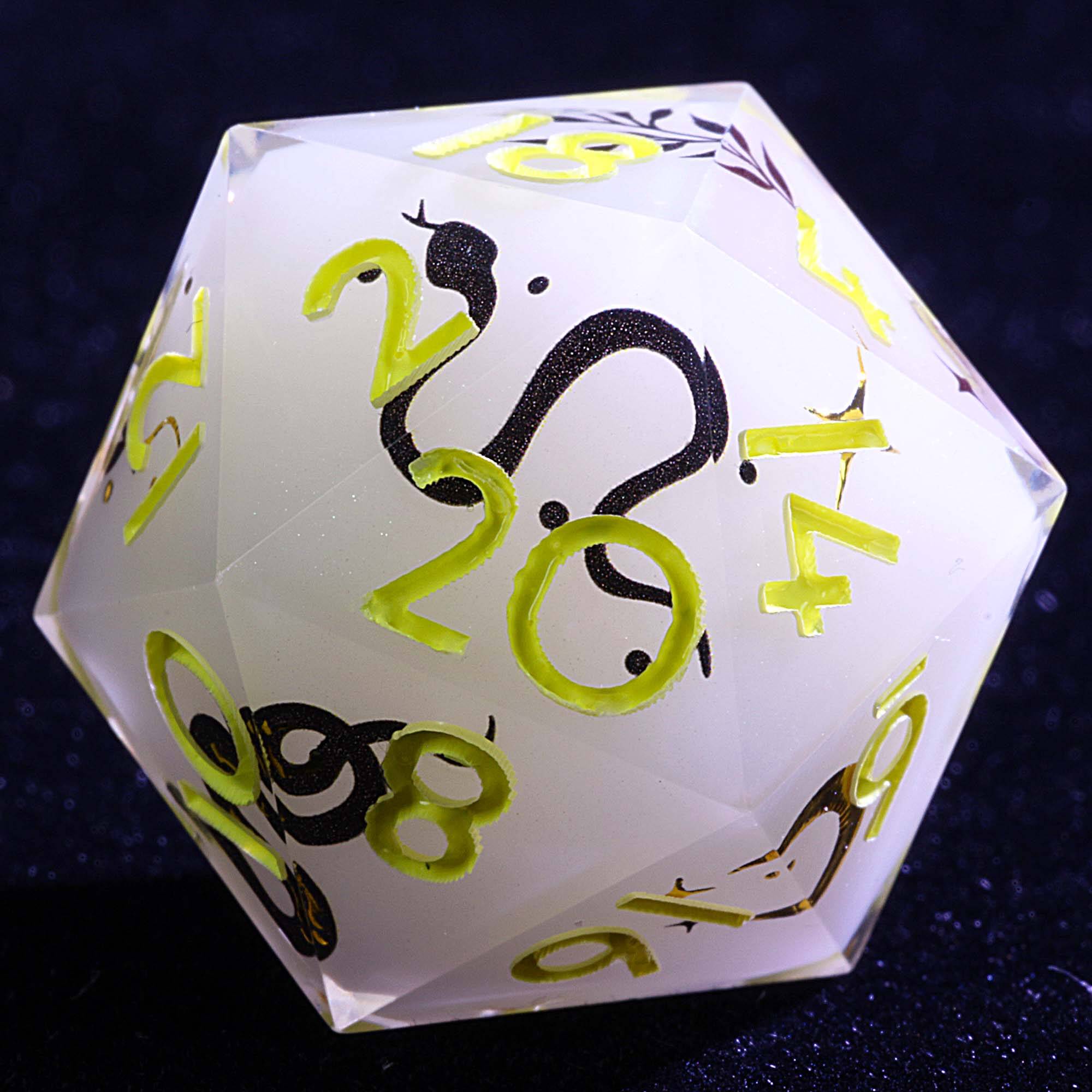 9 Polyhedral Resin Sets Dice D&D Serpent Moon Omen - Dice of Dragons