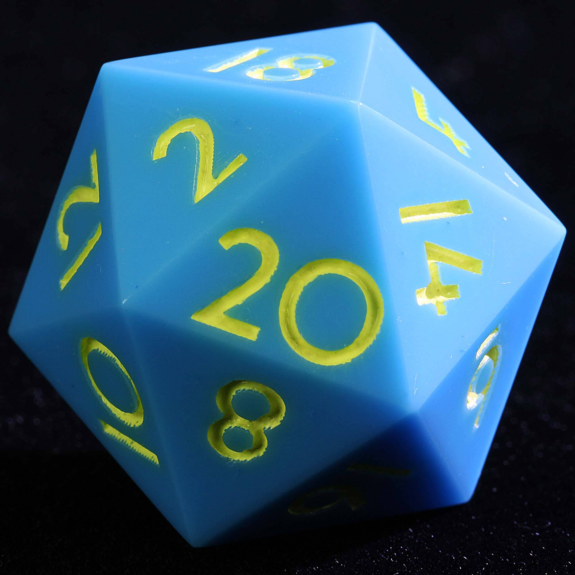 9 Polyhedral Resin Sets DnD Dice Cerulean Feather Cry - Dice of Dragons