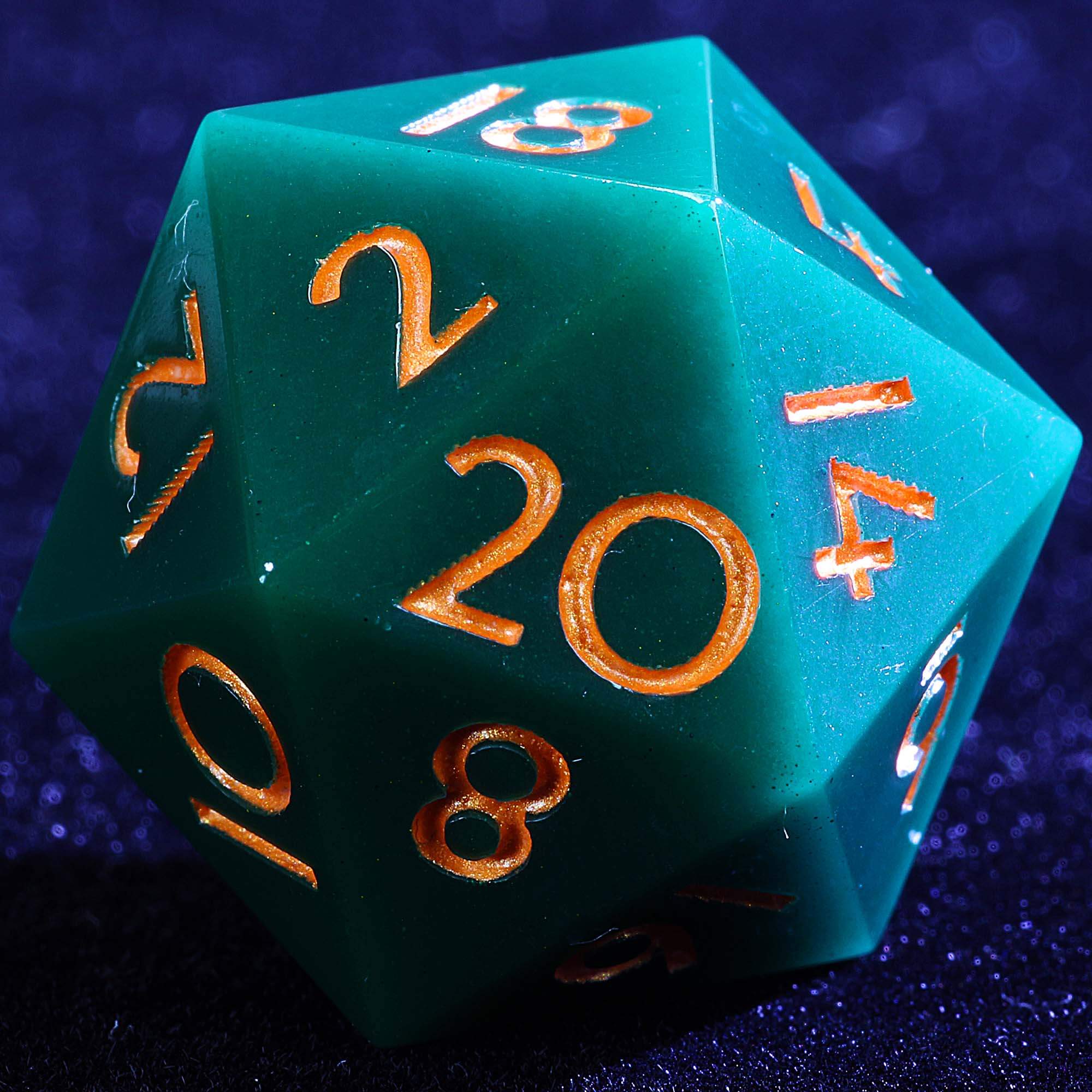 9 Polyhedral Resin Set DnD Dice Hunter Forest Tomb - Dice of Dragons