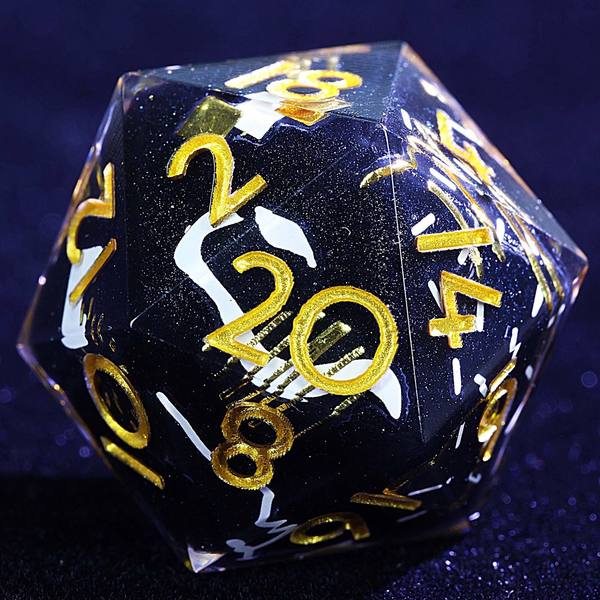 9 Polyhedral Resin Sets D&D Dice Void Glyph Mirage - Dice of Dragons