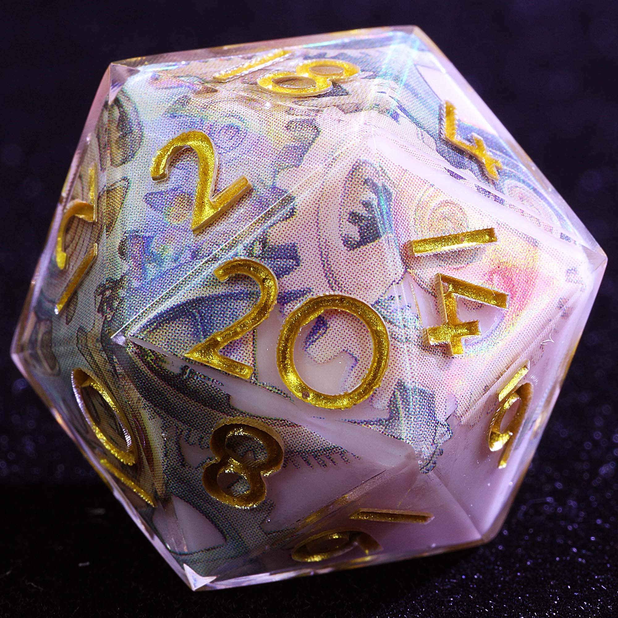 9 Polyhedral Resin Sets of Dice DnD Moving Galaxy - Dice of Dragons