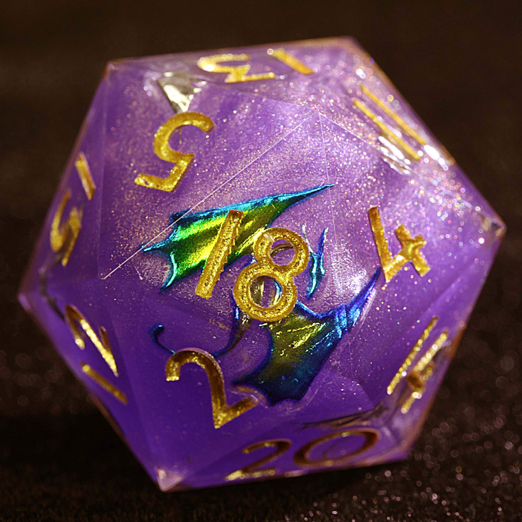 9 Polyhedral Resin Sets of Dice DnD Wyverns vs Dragons - Dice of Dragons