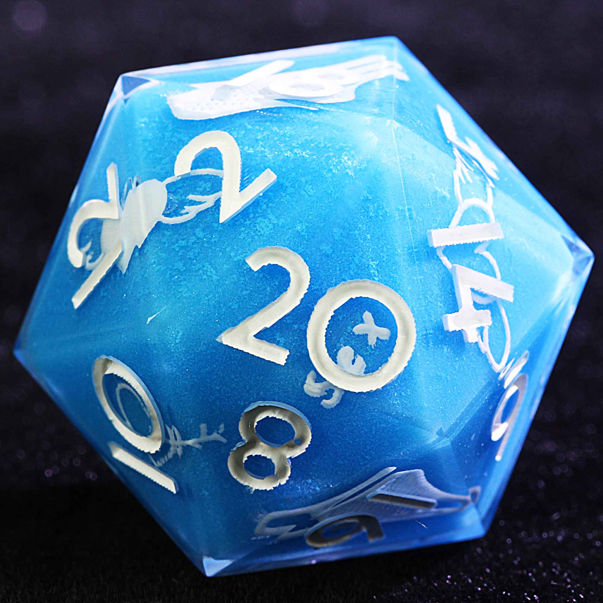 9 Polyhedral Resin Set of DnD Dice Beach Temptation - Dice of Dragons