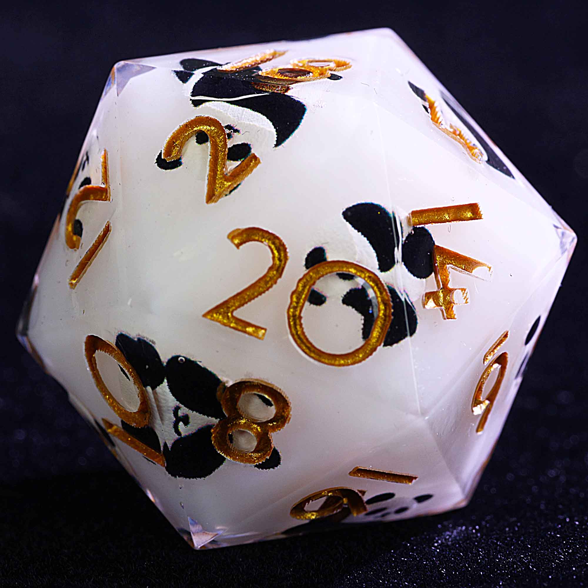 9 Polyhedral Resin Sets of D&D Dice Cute Panda