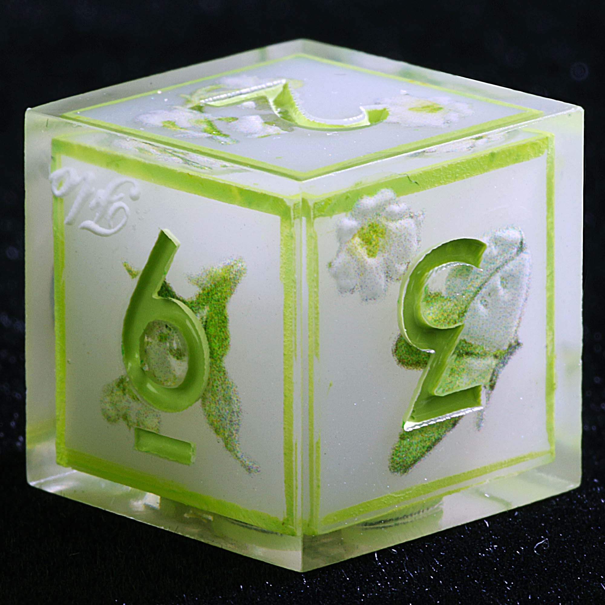 9 Polyhedral Resin Set Dice DD Lily of the Valley Pact - Dice of Dragons