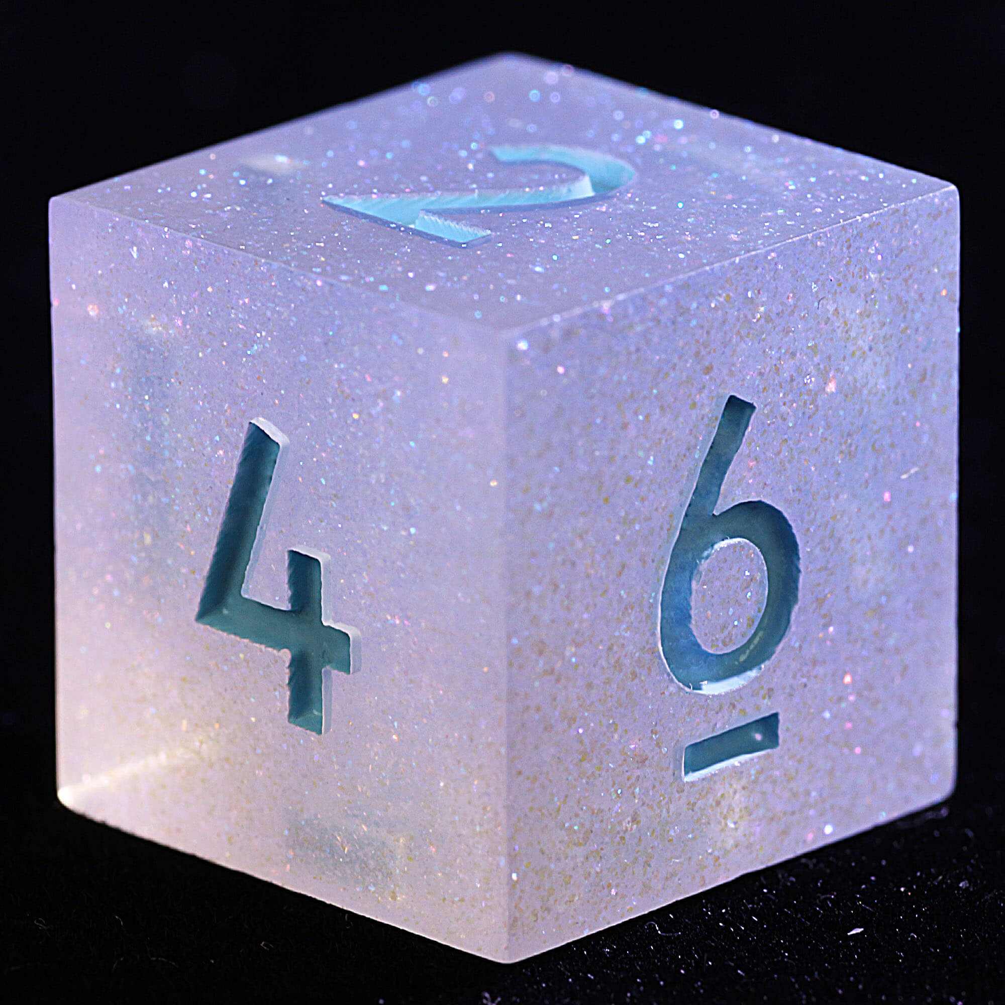 9 Polyhedral Resin Set Dice D&D Dreamy Star River Blue - Dice of Dragons