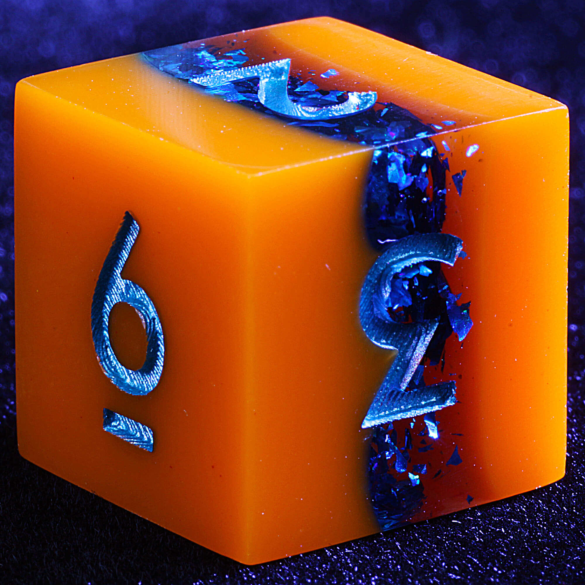 9 Polyhedral Resin Sets of D and D Dice Lava Flow