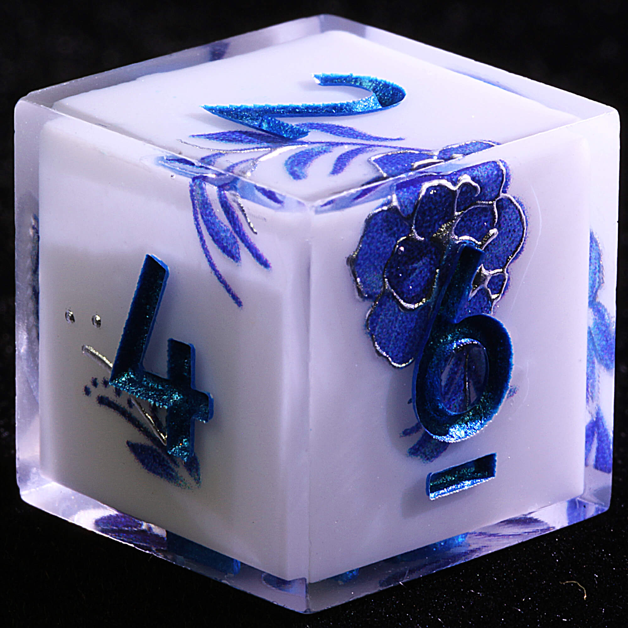 9 Polyhedral Resin Sets of Dice D&D Ice Porcelain - Dice of Dragons