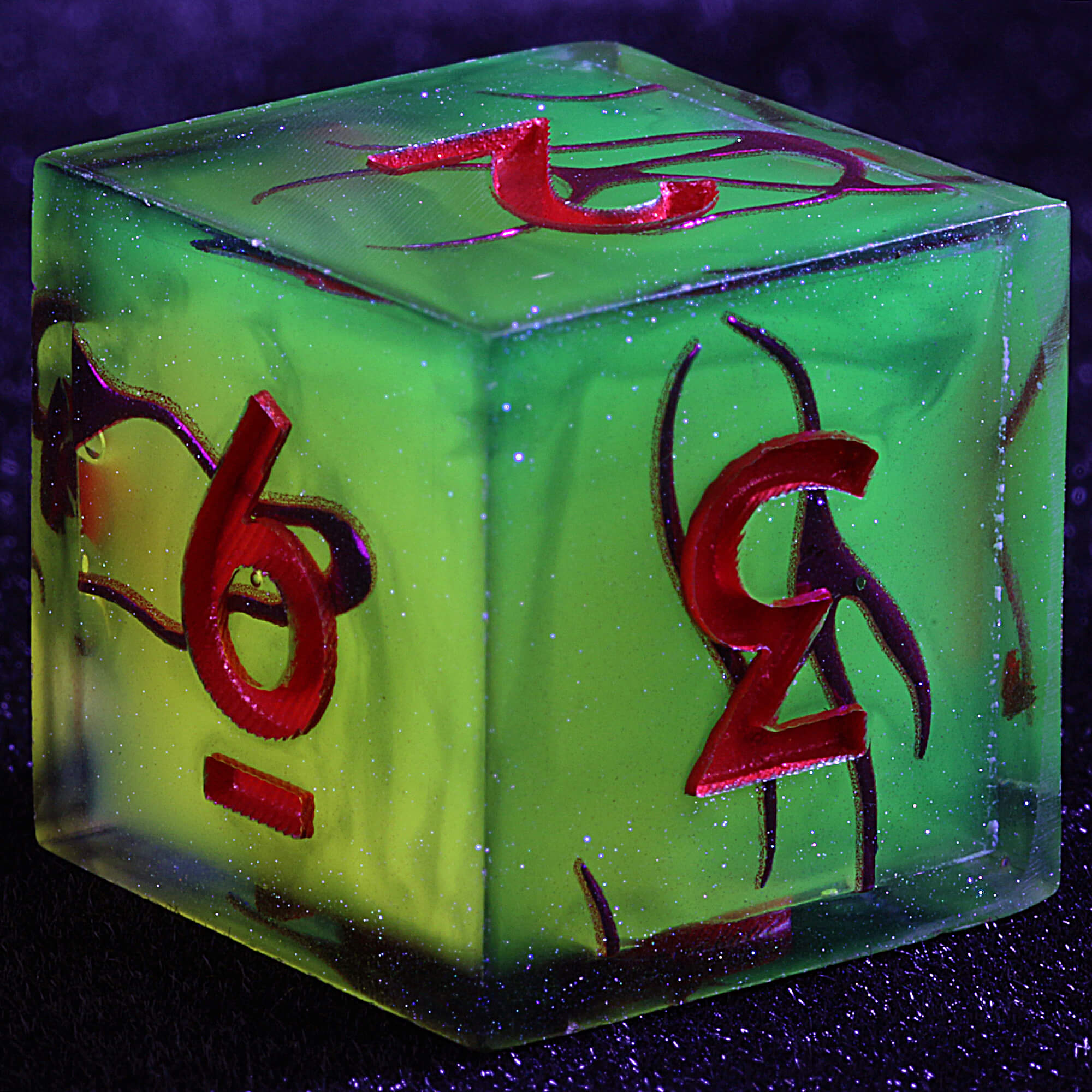 9 Polyhedral Resin Set of D&D Dice Venomous Vines