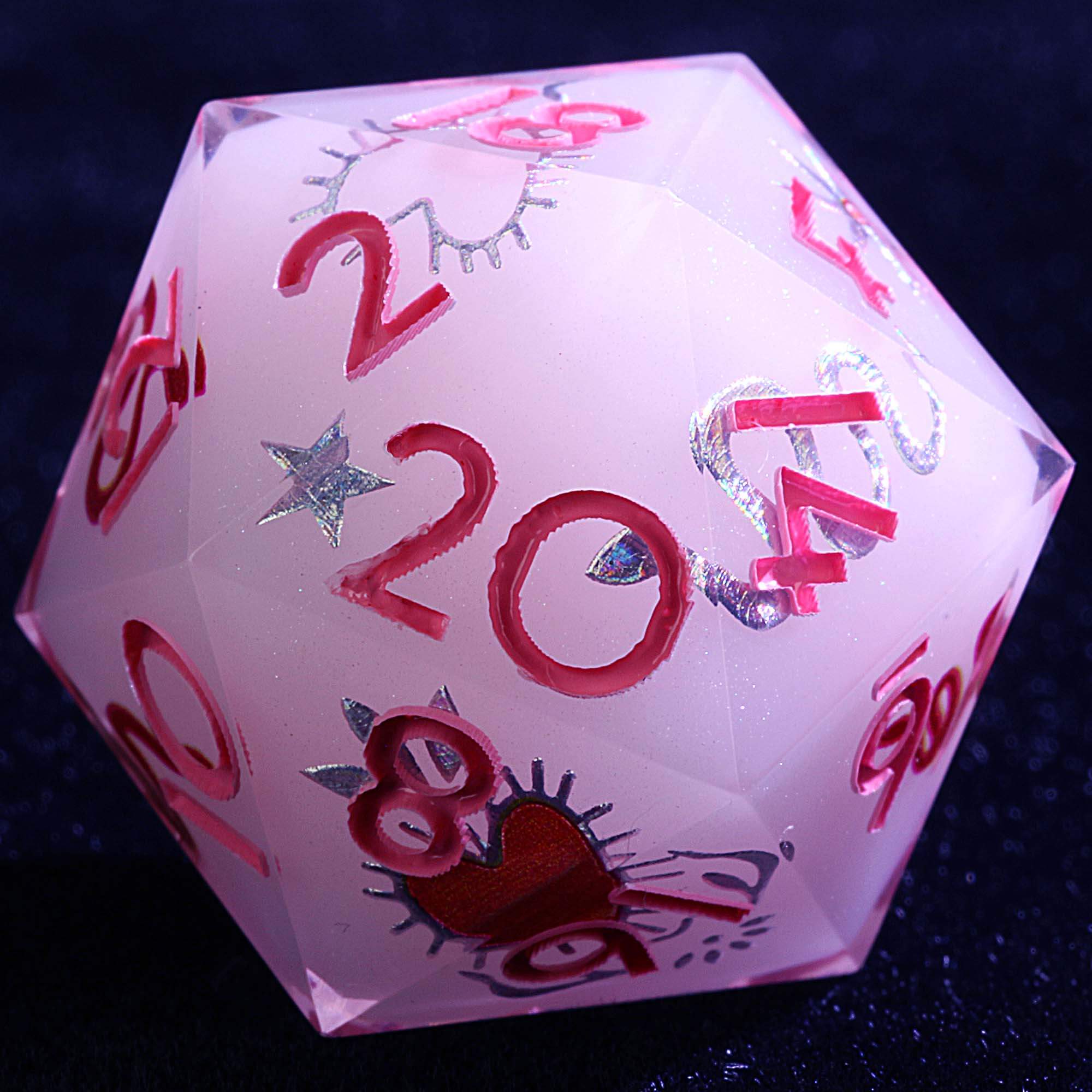 9 Polyhedral Resin DD Set Dice Serpent's Blood Oath - Dice of Dragons