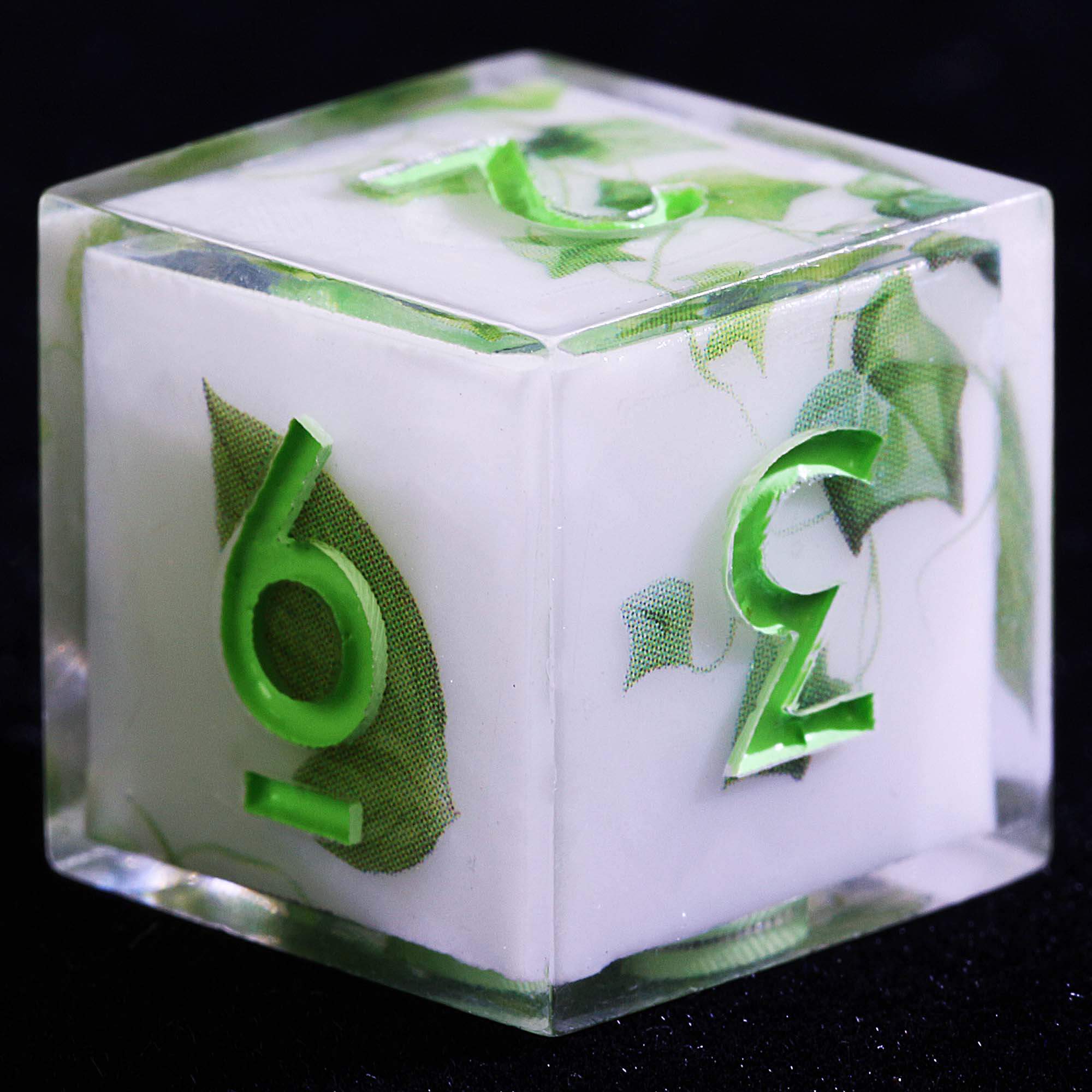 9 Polyhedral Resin DD Sets of Dice Greenery - Dice of Dragons