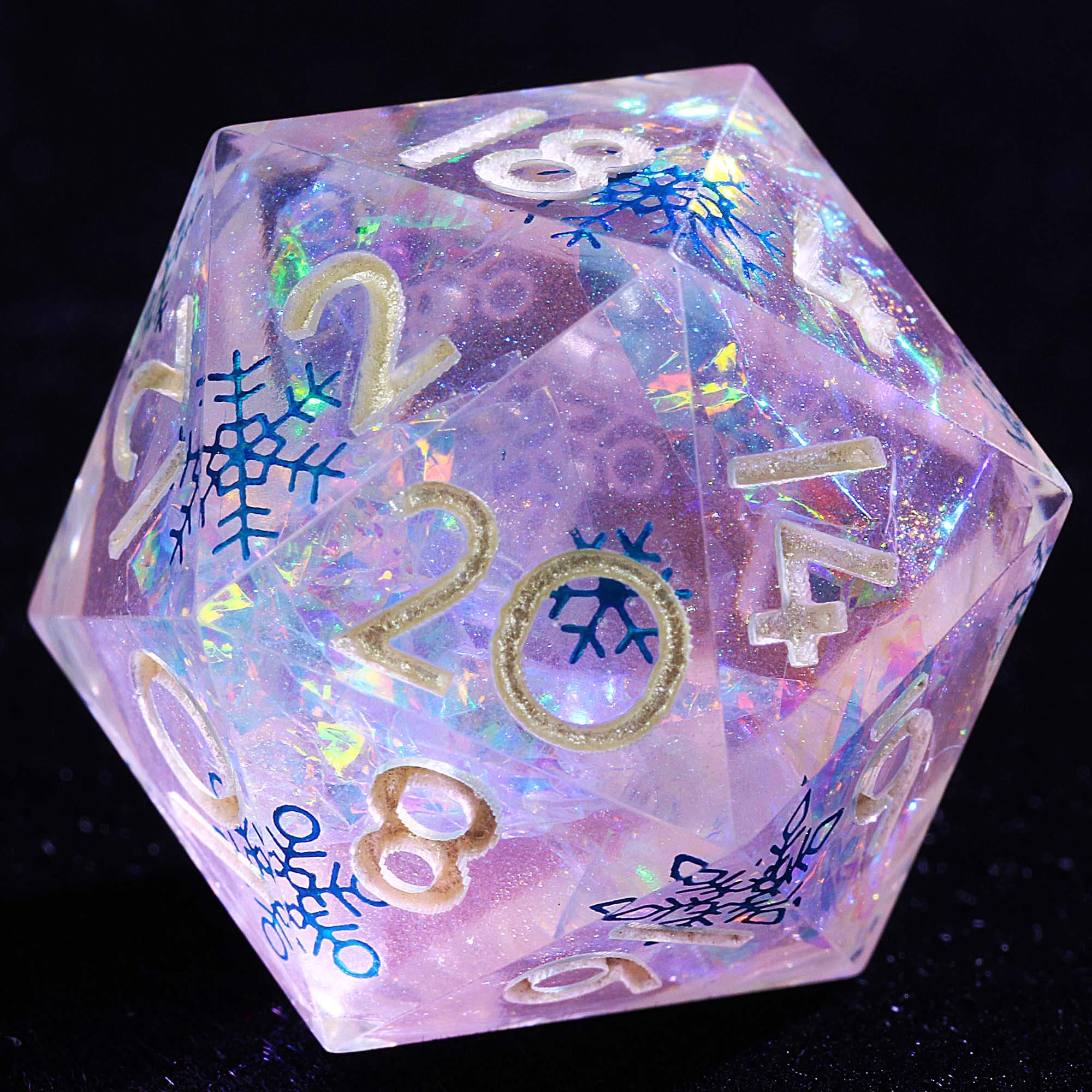 9 Polyhedral Resin DD Dice Sets Frost Mirage Stellar - Dice of Dragons