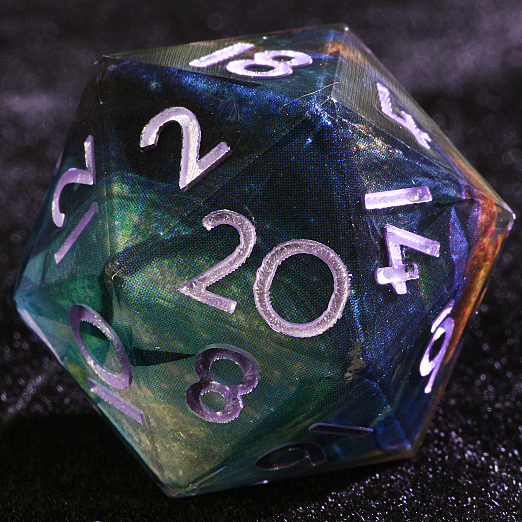 9 Polyhedral Resin DD Dice Set Underdark Spores