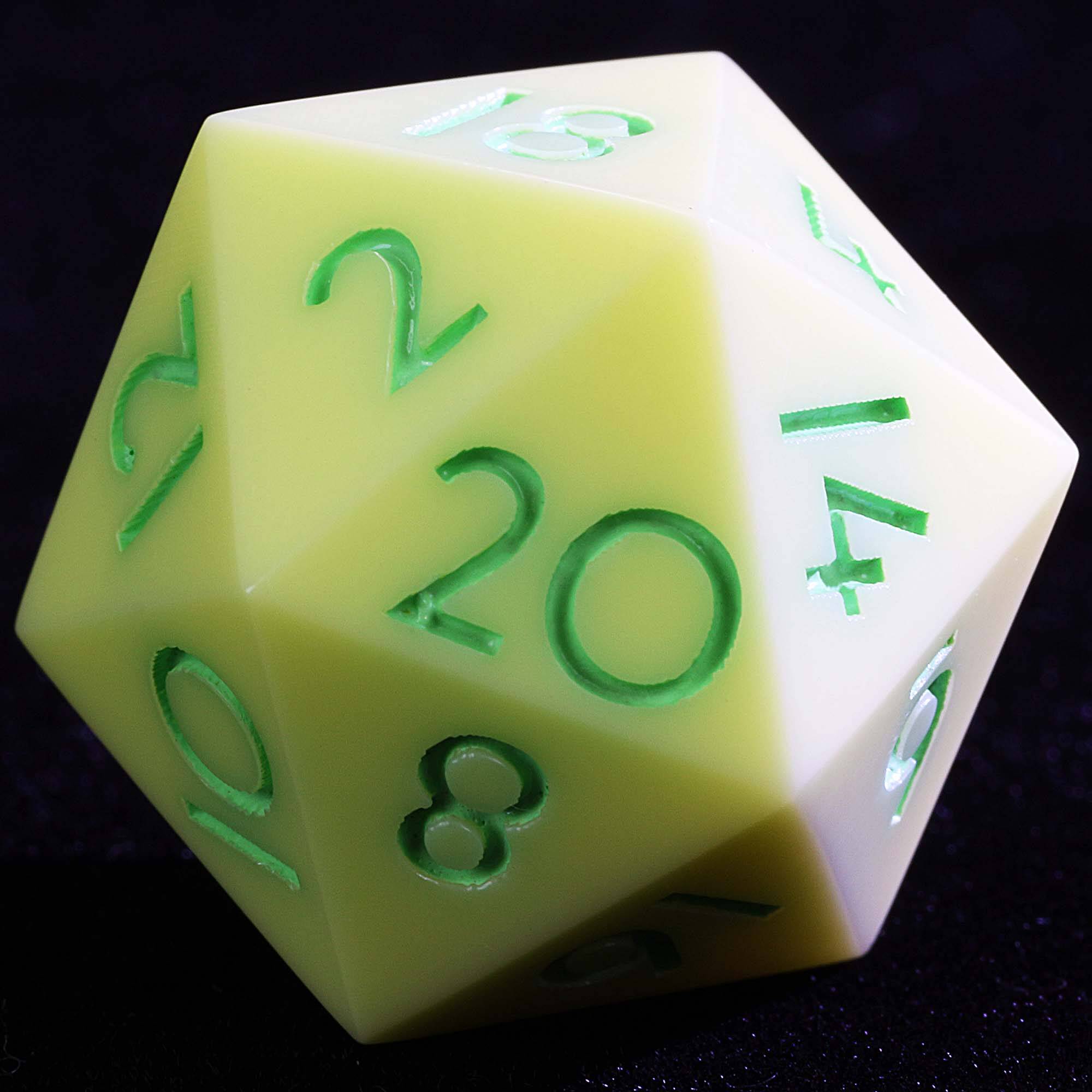 9 Polyhedral Resin Dice D and D Sets Honey Dawn Petal - Dice of Dragons