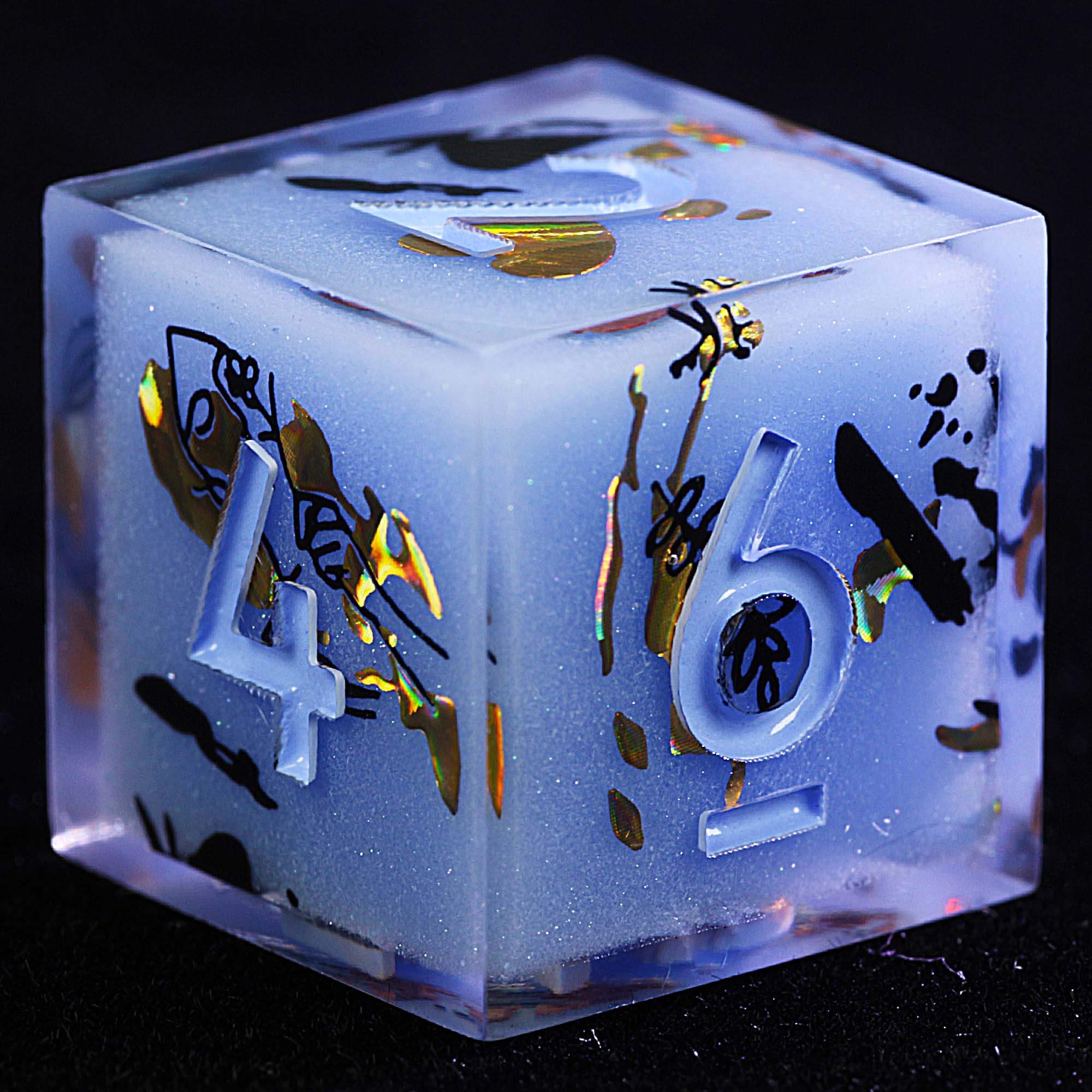 9 Polyhedral Resin Dice D and D Sets Siren's Glyph Mirage - Dice of Dragons