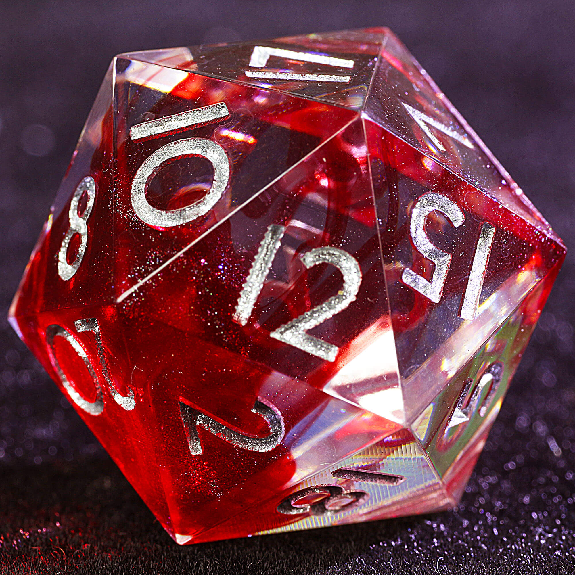 9 Polyhedral Resin Dice Sets DD Blood Cloud Cataclysm - Dice of Dragons