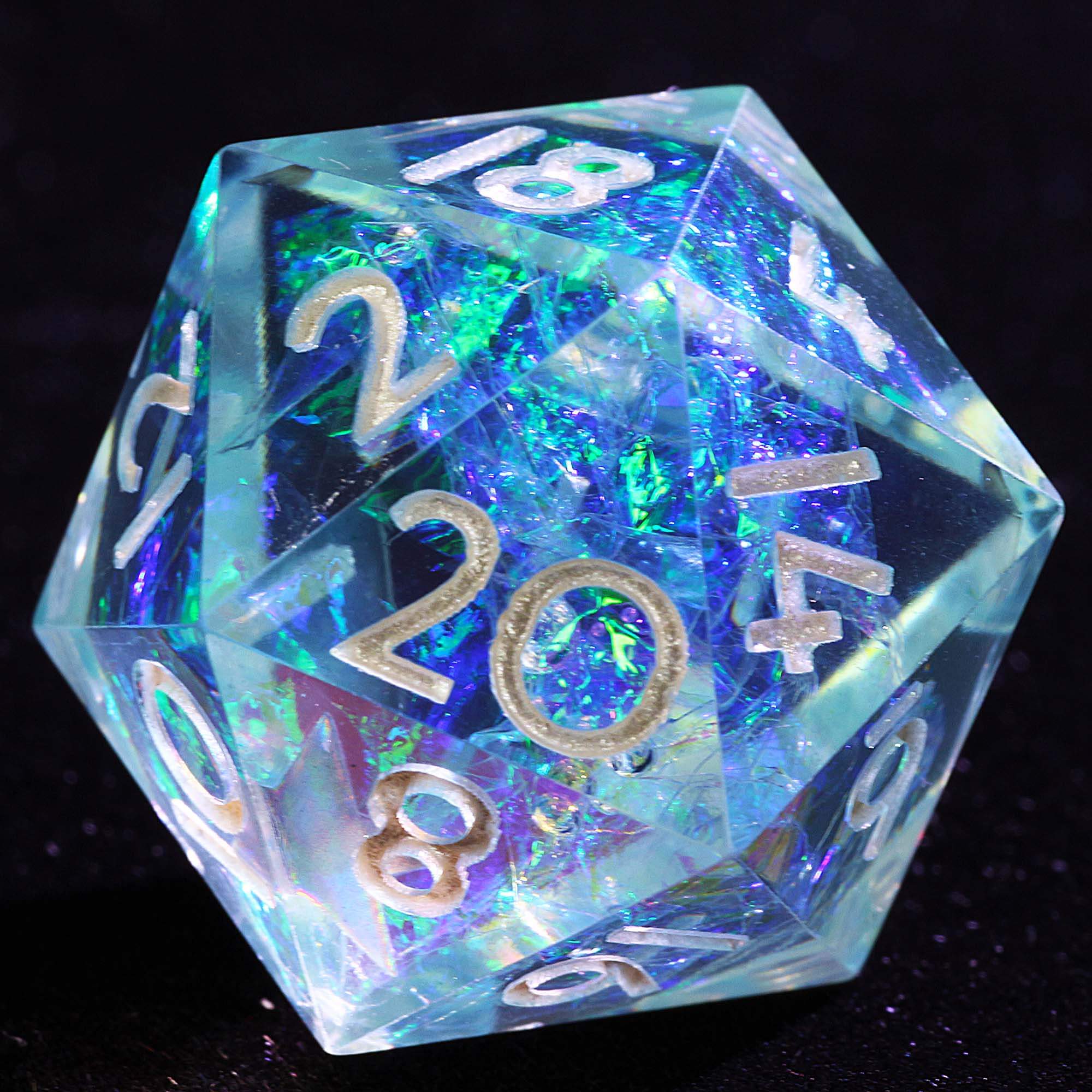 9 Polyhedral Resin Dice Sets DD Celestial Stone Oath - Dice of Dragons