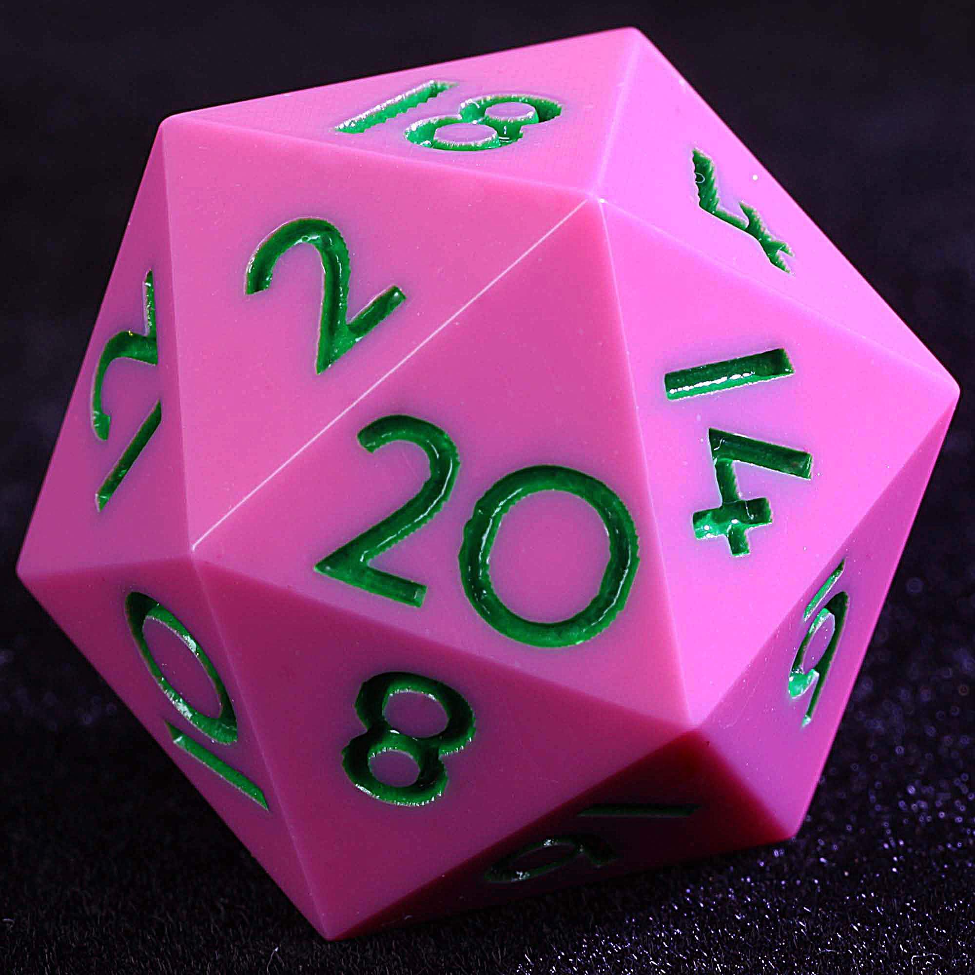 9 Polyhedral Resin Dice Sets DD Rose Pink - Dice of Dragons