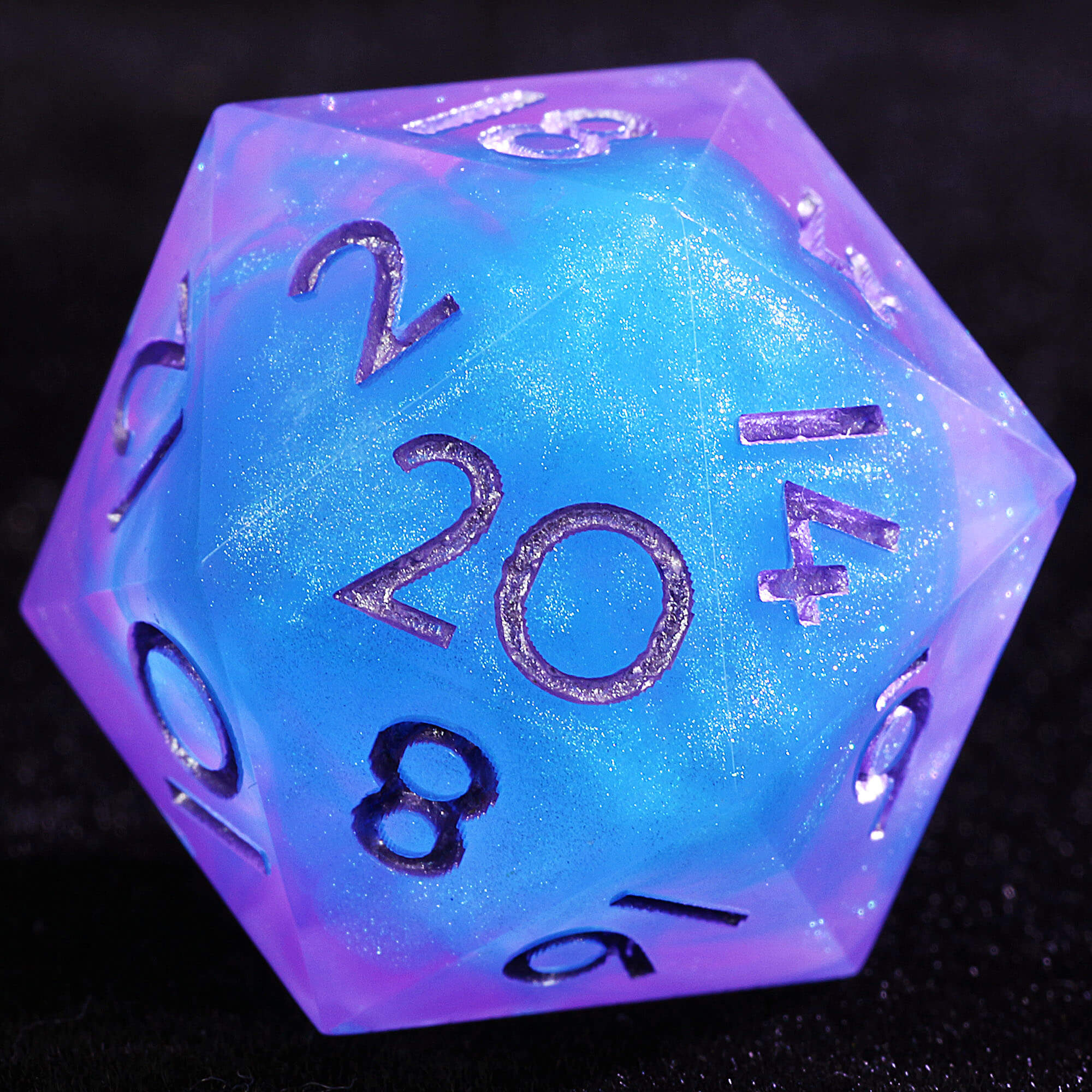 9 Polyhedral Resin Dice Sets DnD Bipolar Cloud Mirage - Dice of Dragons