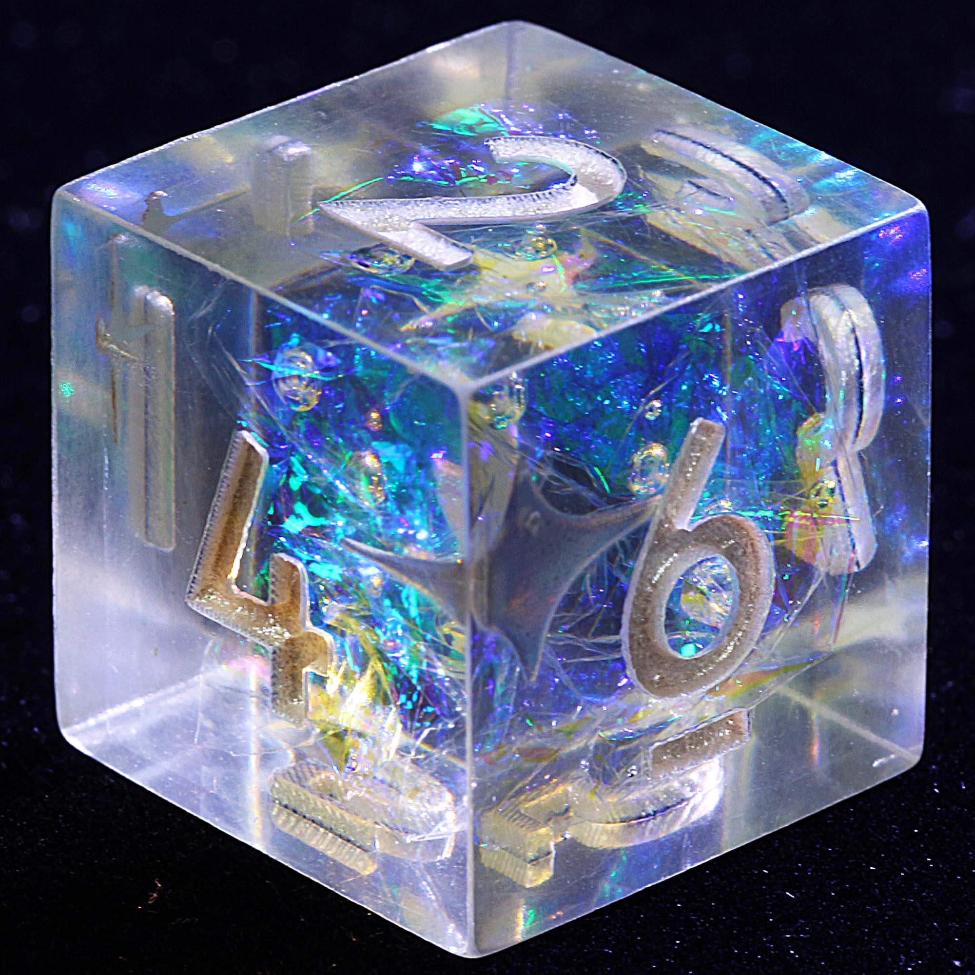 9 Polyhedral Resin Dice Sets D and D Celestial Oath Mirage - Dice of Dragons