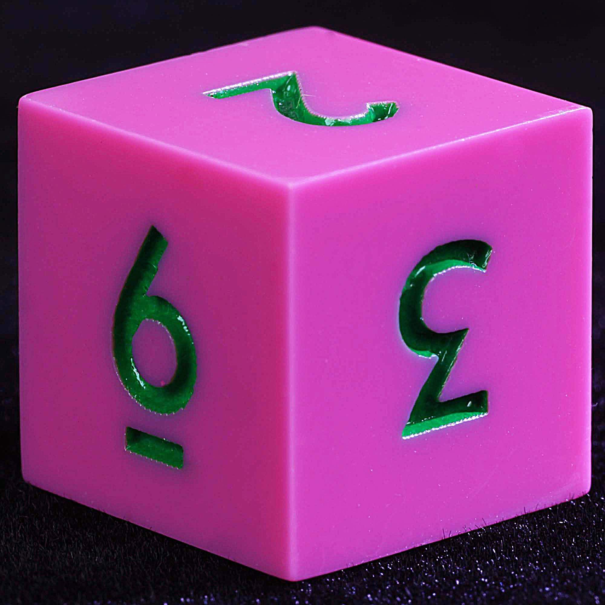 9 Polyhedral Resin Dice Sets DD Rose Pink - Dice of Dragons