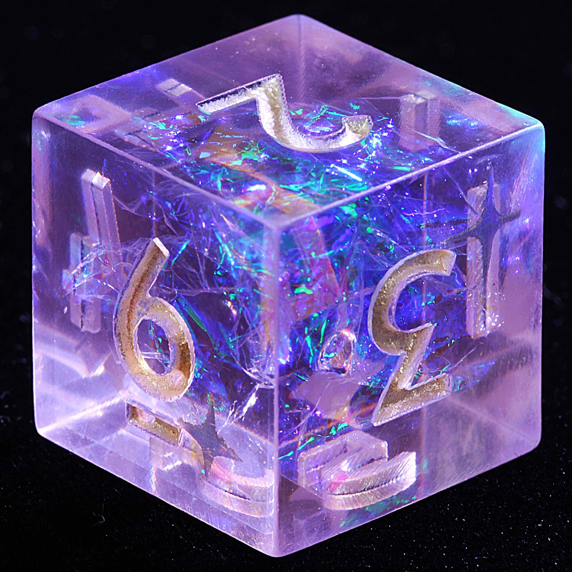 9 Polyhedral Resin Dice Sets D&D Nebula Oath Mirage - Dice of Dragons