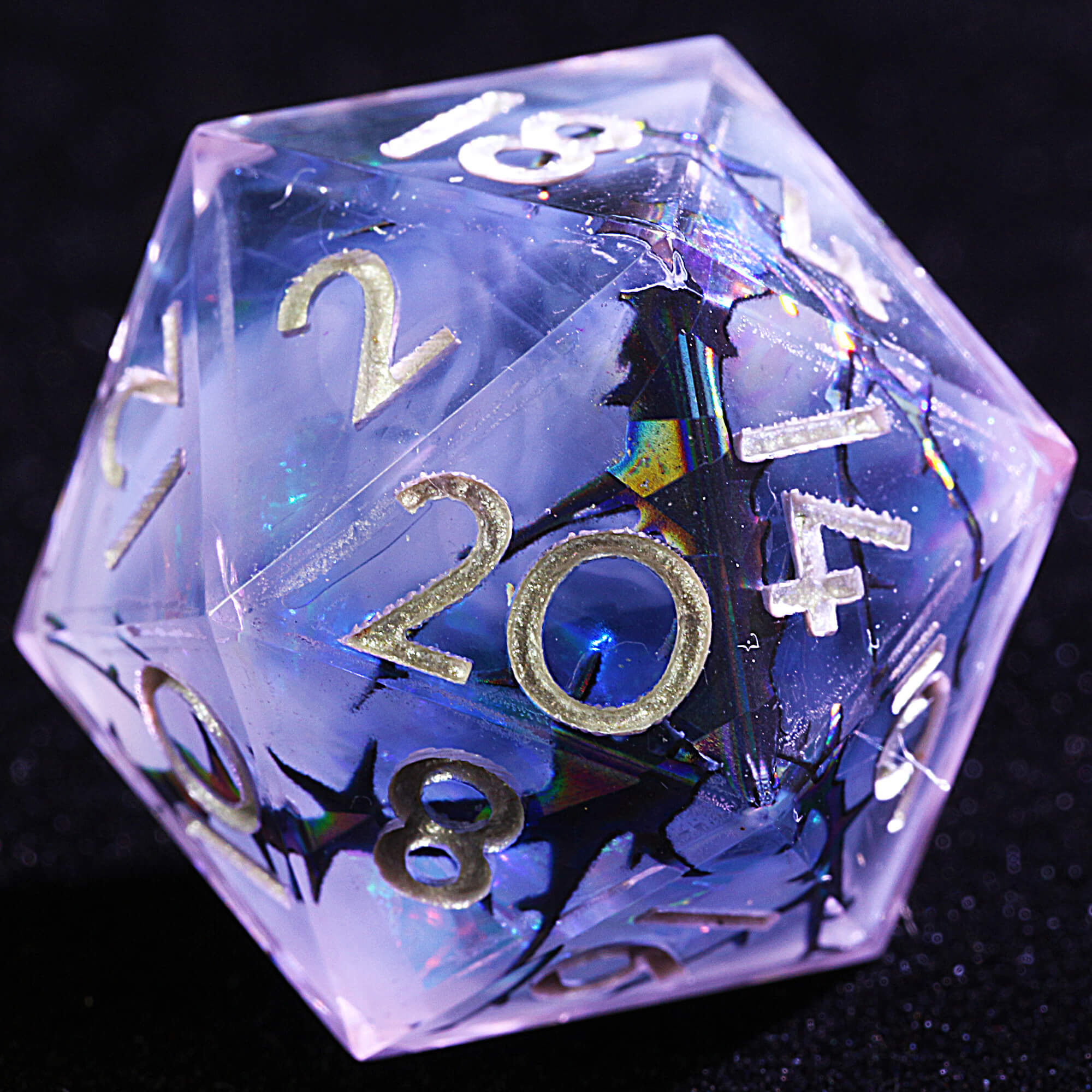 9 Polyhedral Resin Dice DD Sets Black Thorn - Dice of Dragons