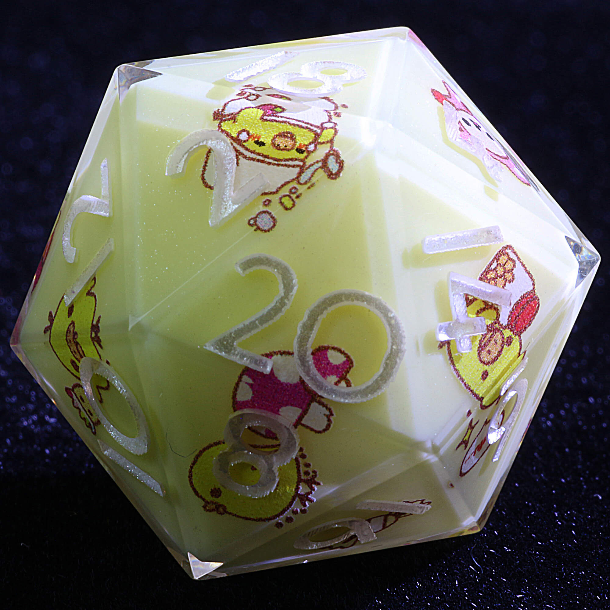 9 Polyhedral Resin Dice DD Set Cute Barn - Dice of Dragons