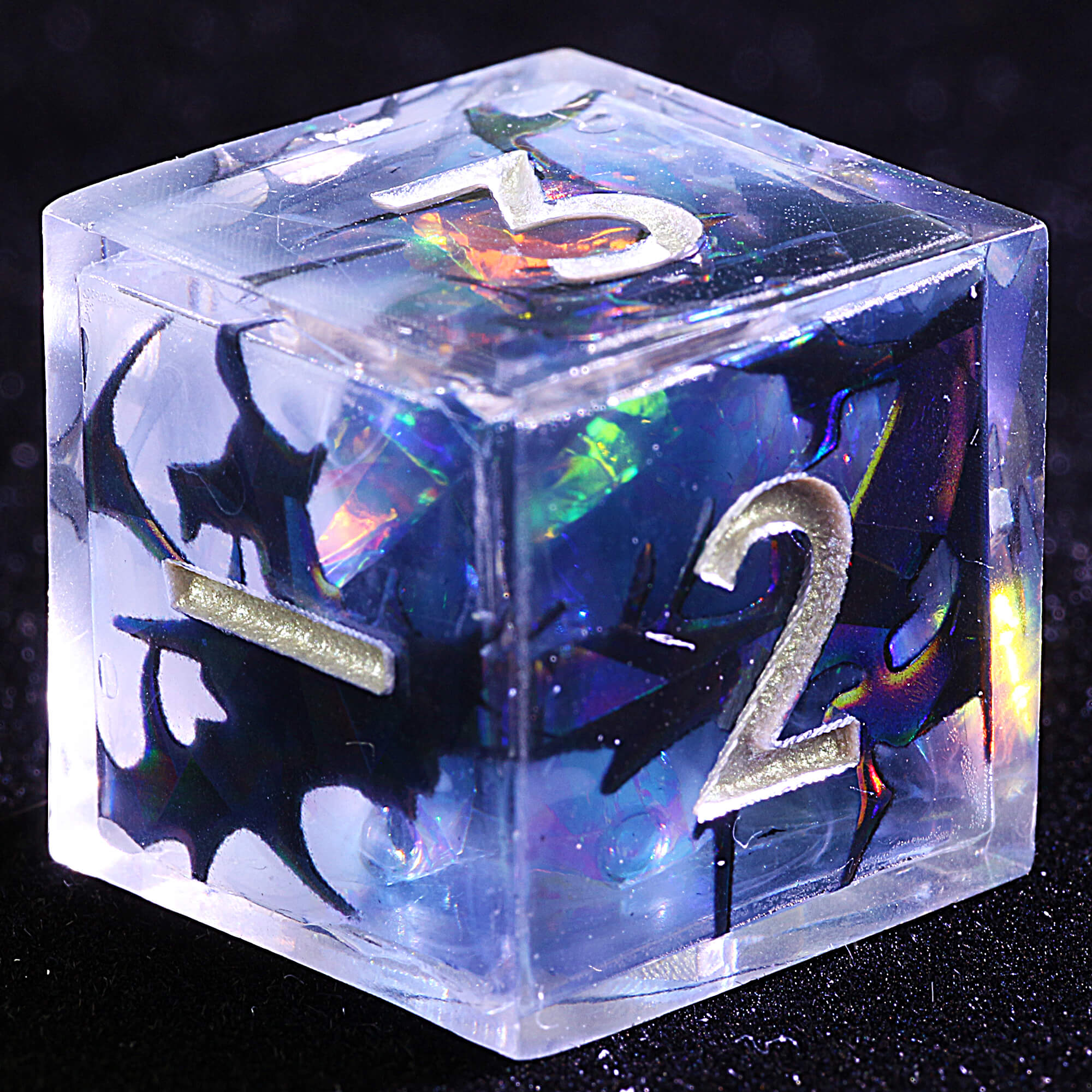9 Polyhedral Resin Dice DD Sets Black Thorn - Dice of Dragons