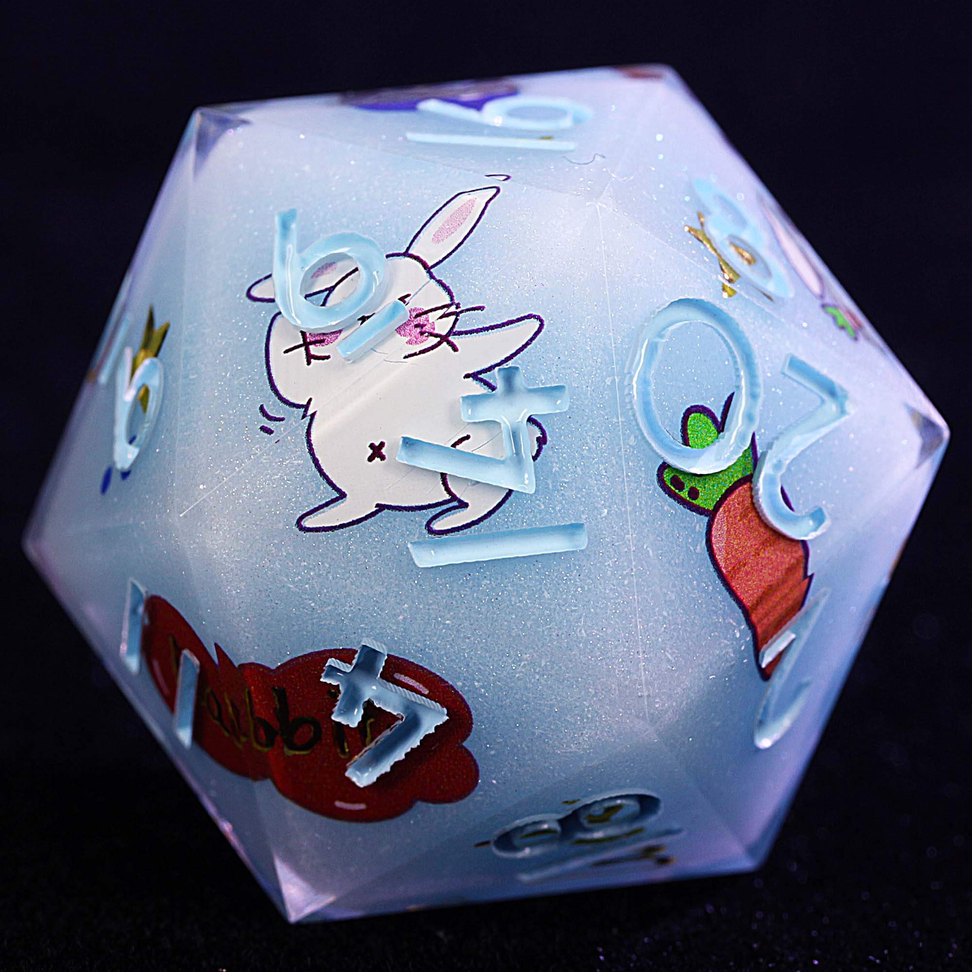 9 Polyhedral Resin Dice DnD Sets Bunny Star Sugar - Dice of Dragons