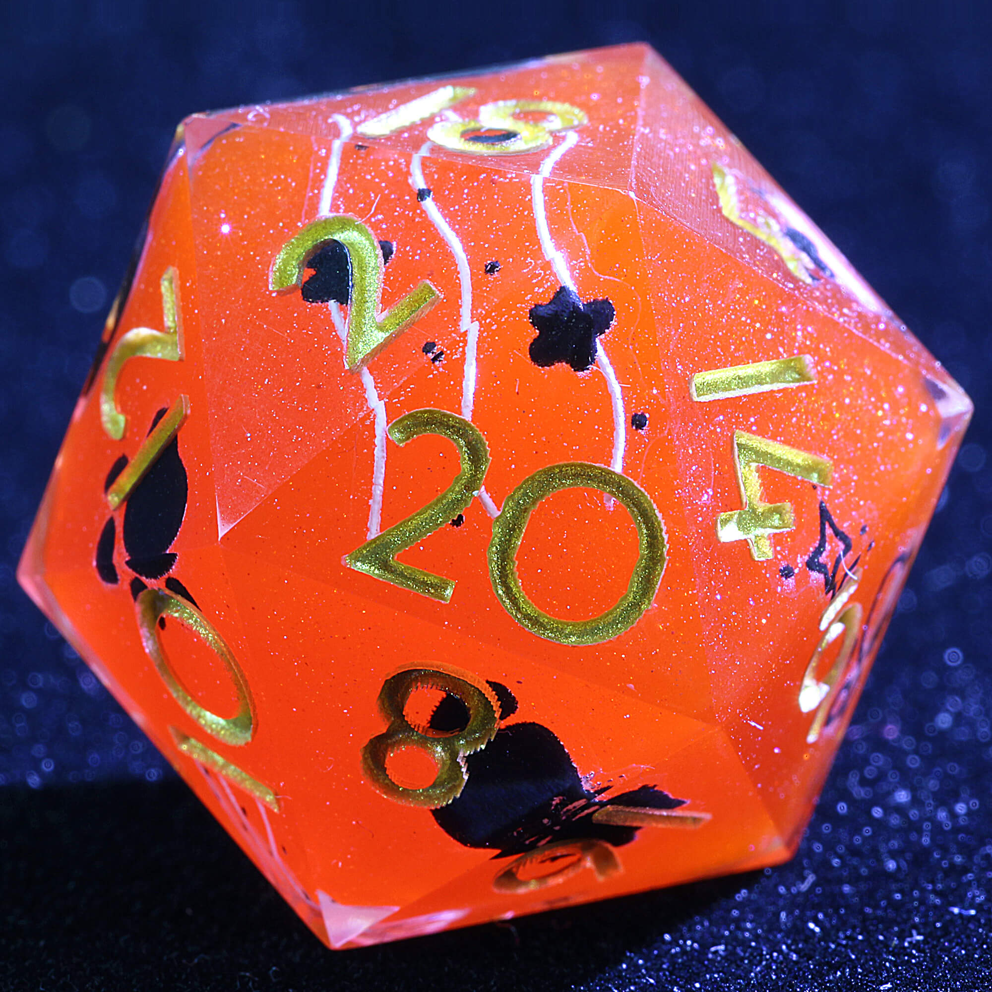 9 Polyhedral Resin Dice D&D Sets Crimson Paw - Dice of Dragons
