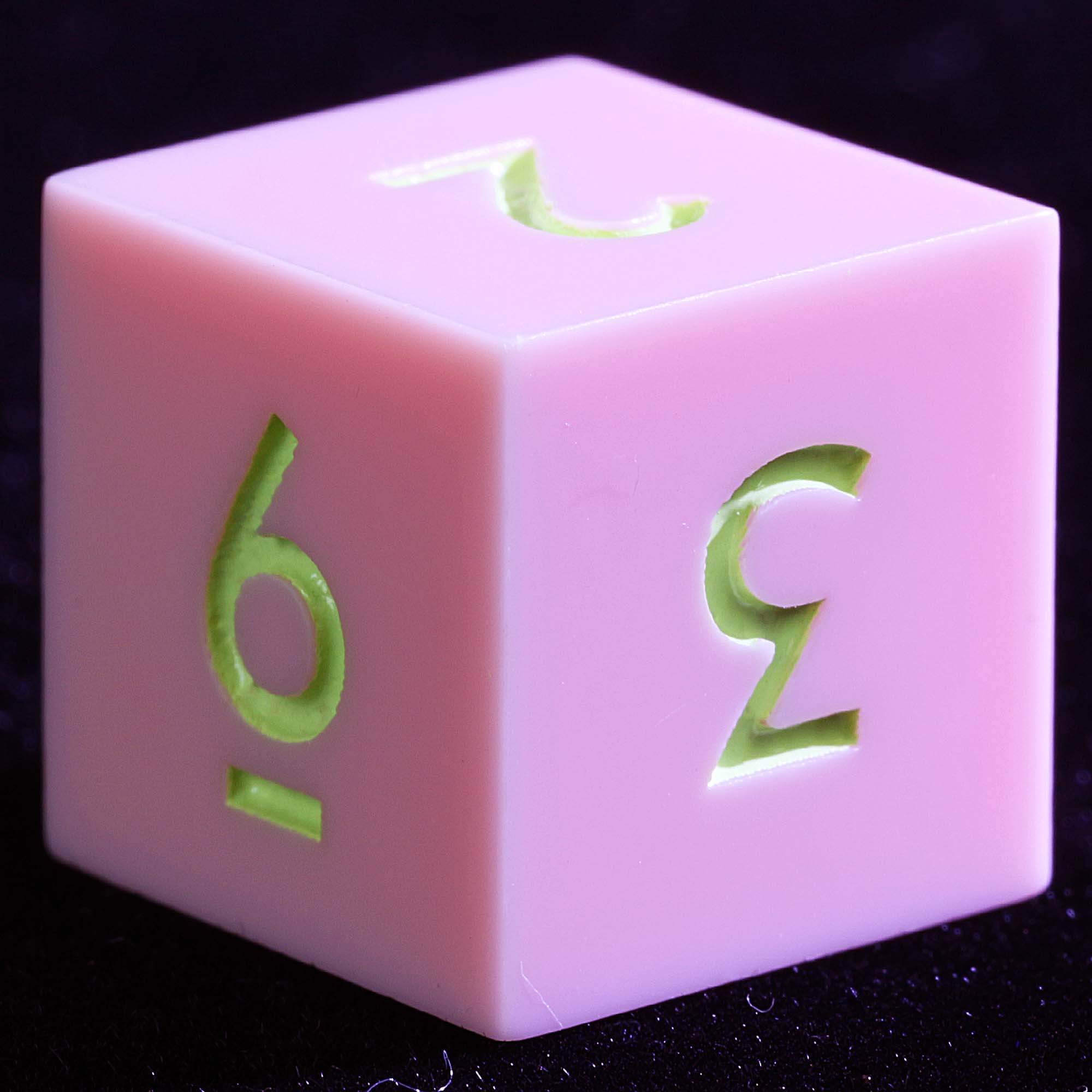 9 Polyhedral Resin Dice DnD Sets Candy Blush Prism - Dice of Dragons