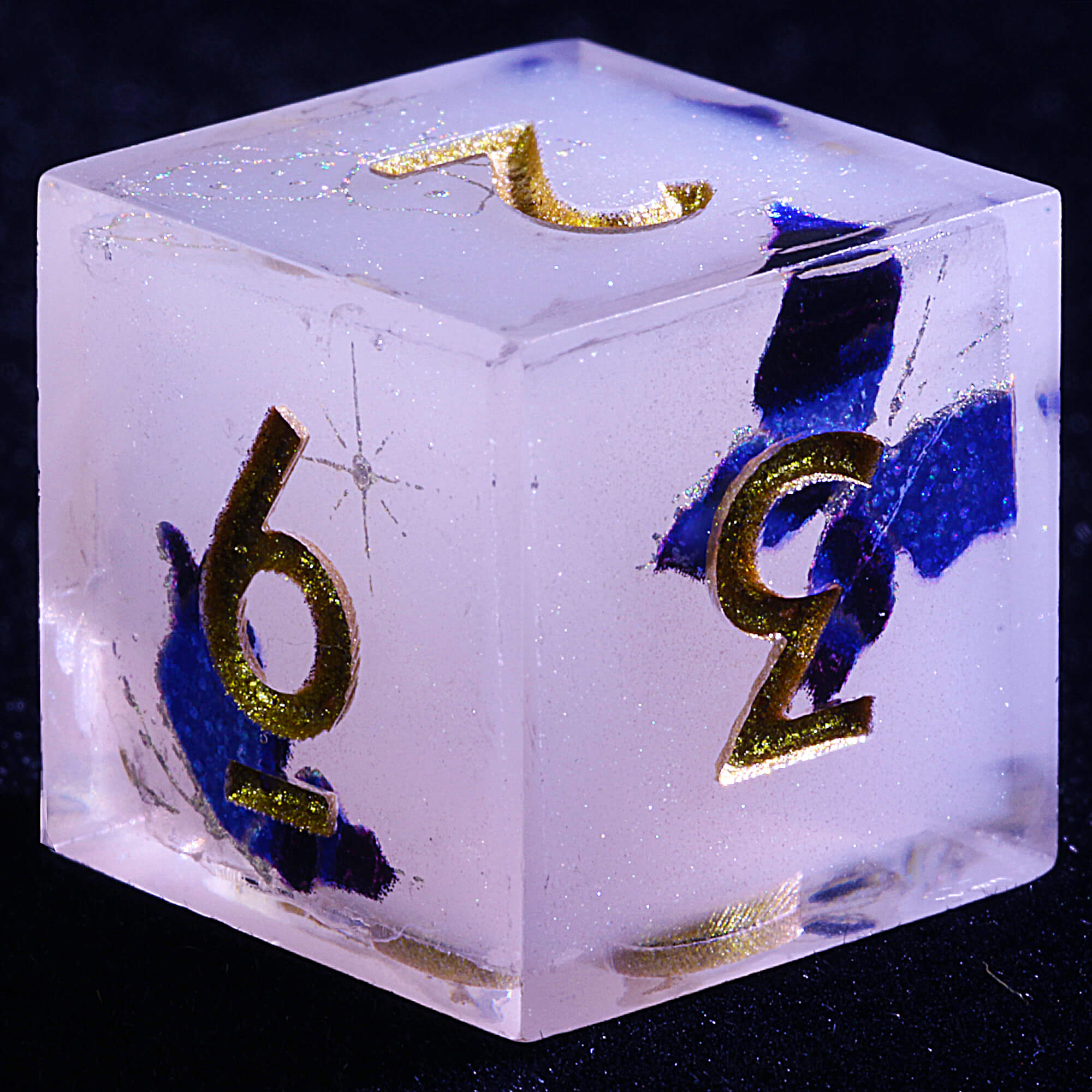 9 Polyhedral Resin Dice D&D Sets Silver Scale - Dice of Dragons