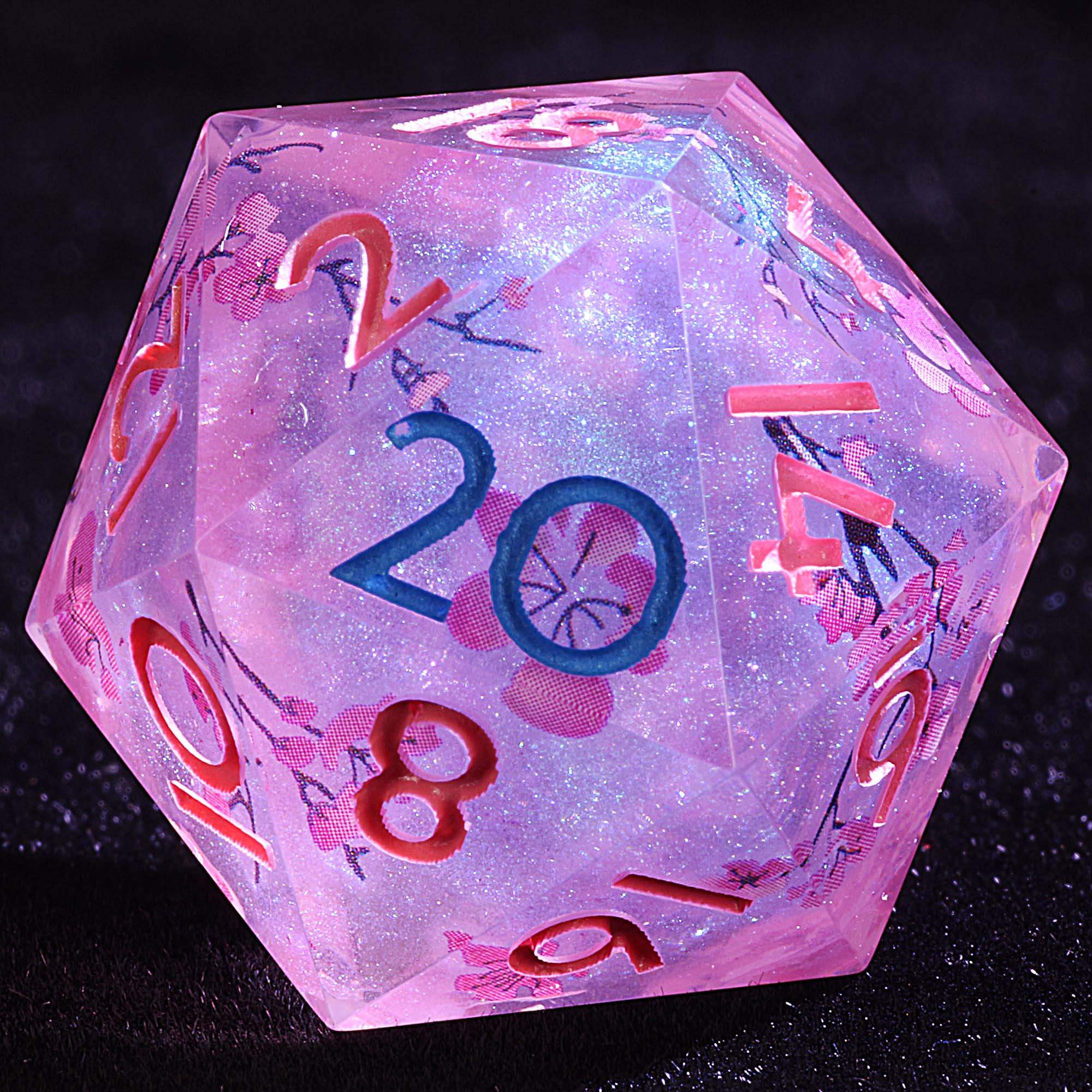 9 Polyhedral Resin D&D Sets Dice Sakura Pearl Mirage - Dice of Dragons