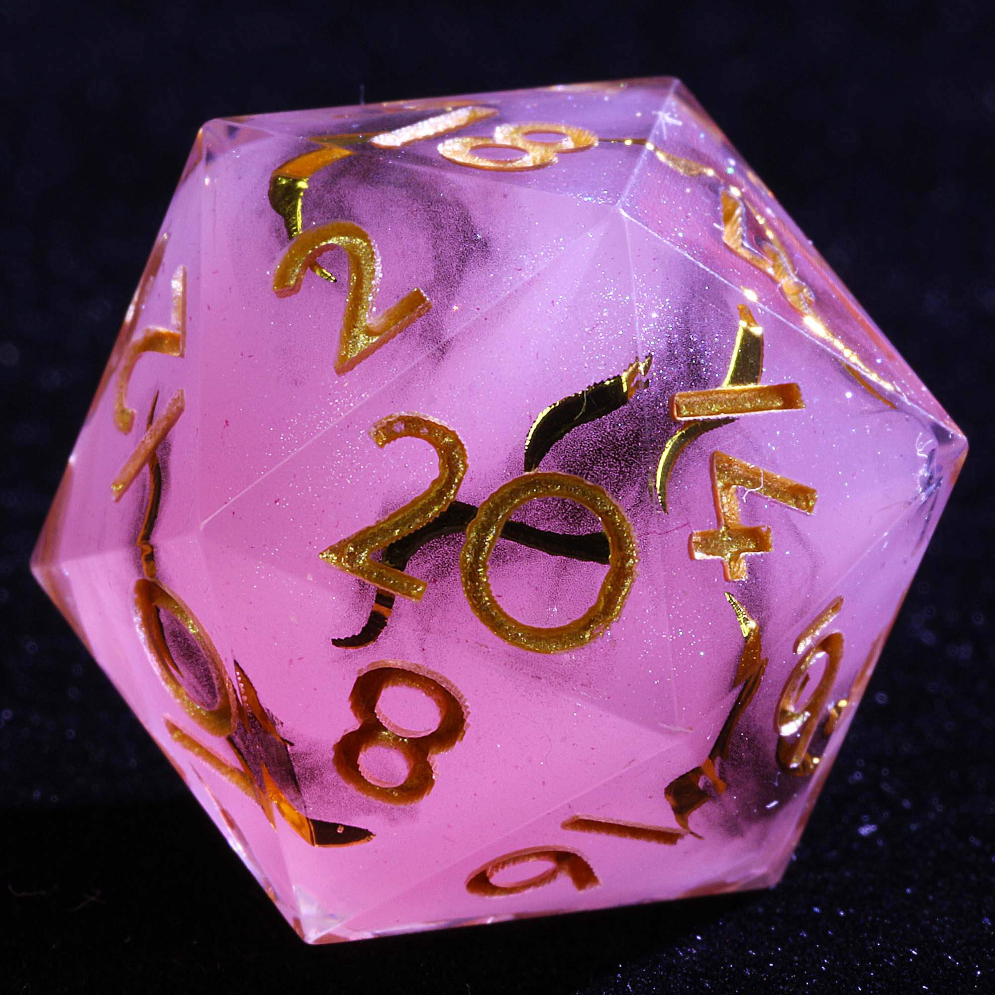9 Polyhedral Resin D&D Set of Dice Crimson Mist Oath - Dice of Dragons